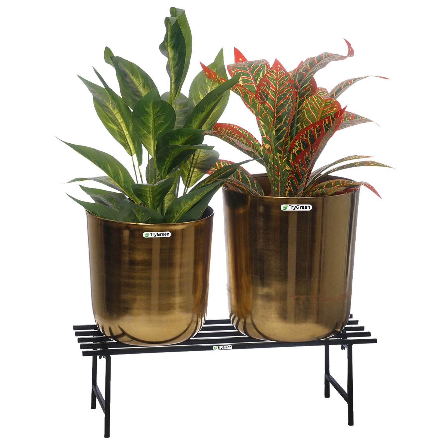 TryGreen Hexa Metal Pot Stands for Planters