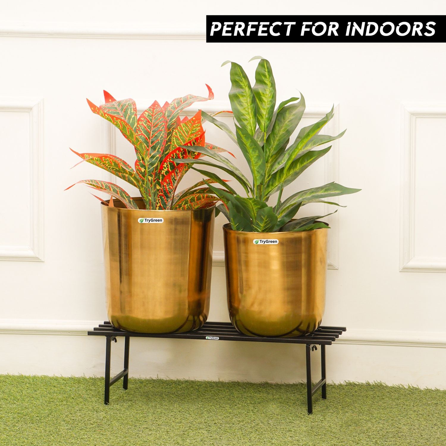 TryGreen Hexa Metal Pot Stands for Planters