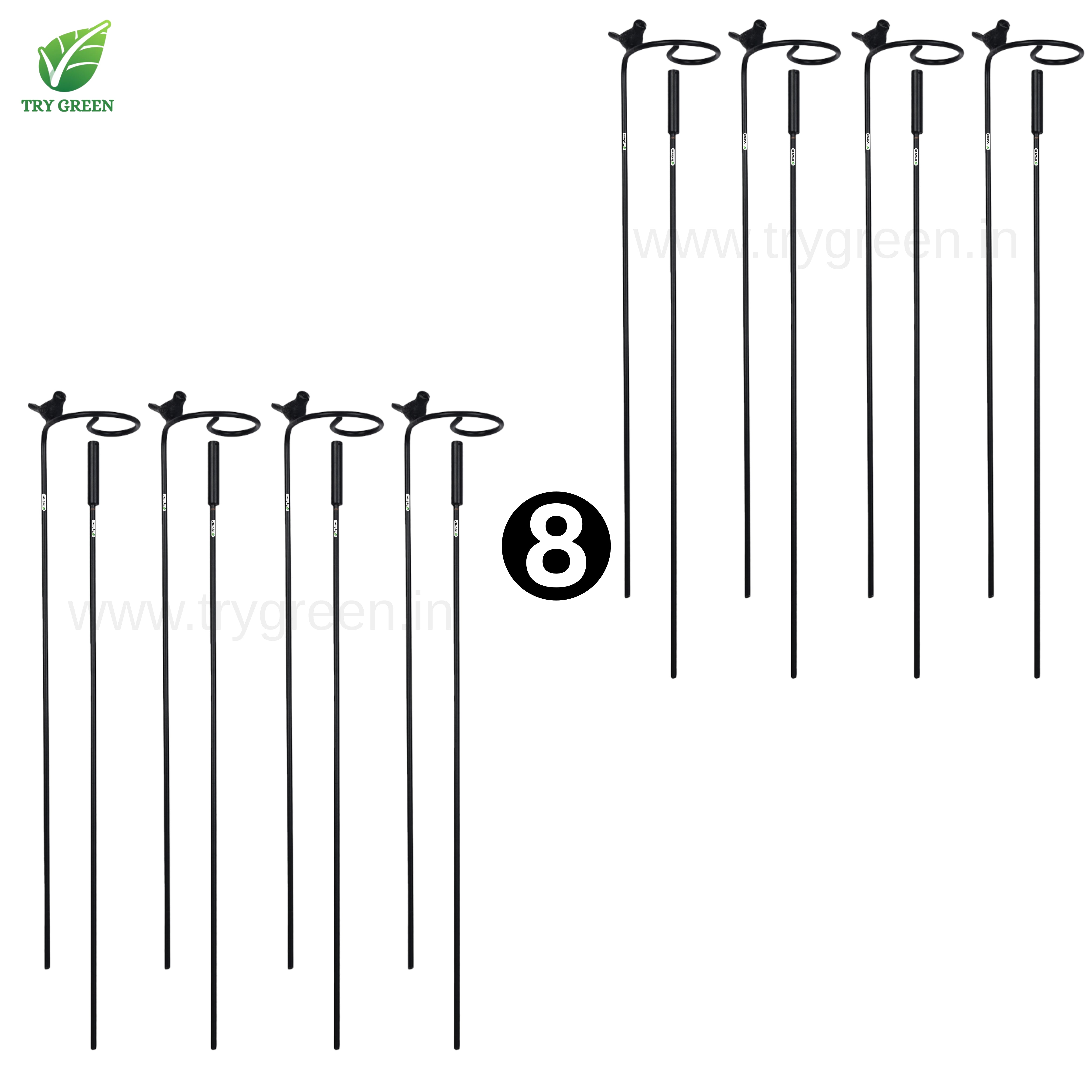 TryGreen- Double Strong Support Stakes for Garden