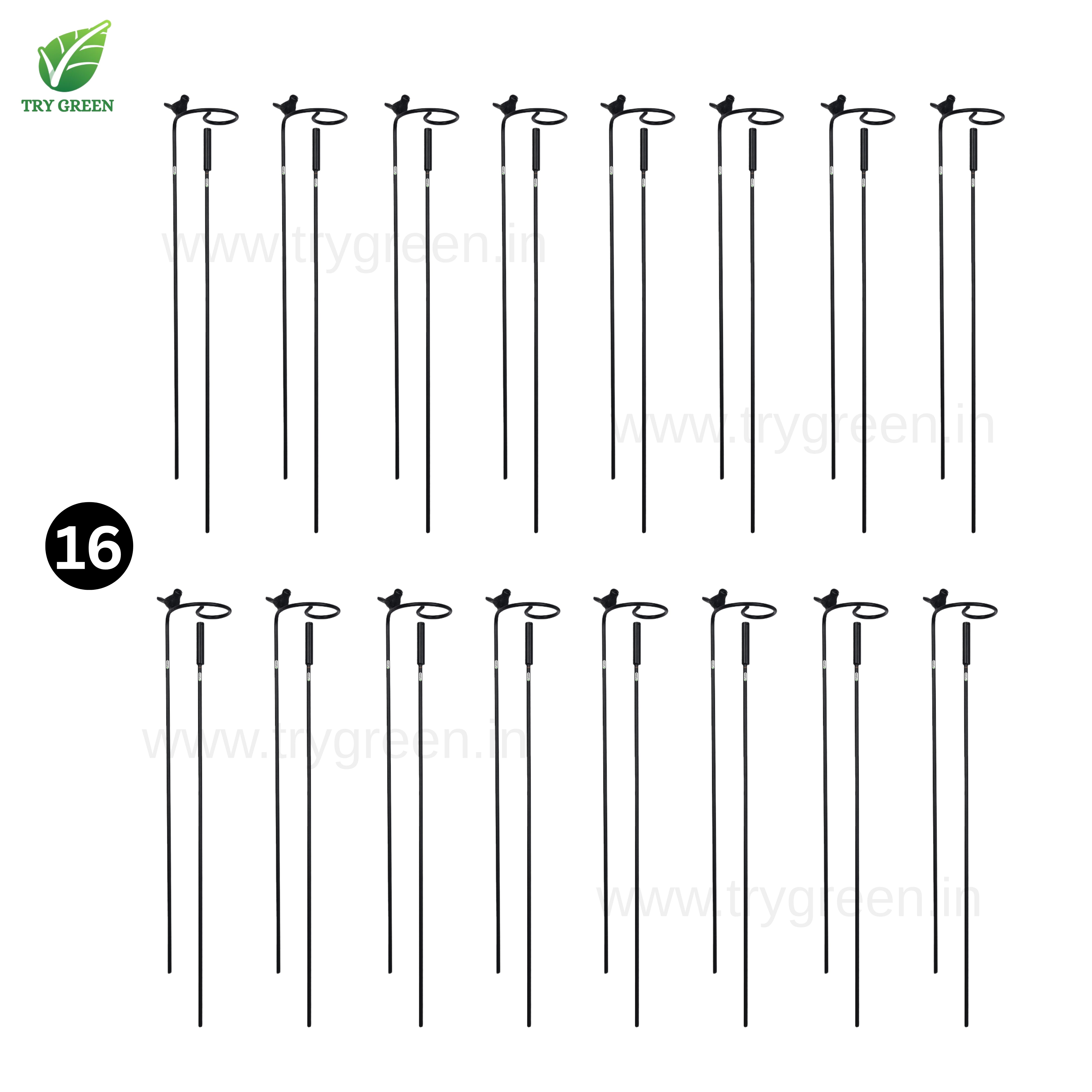 TryGreen- Double Strong Support Stakes for Garden