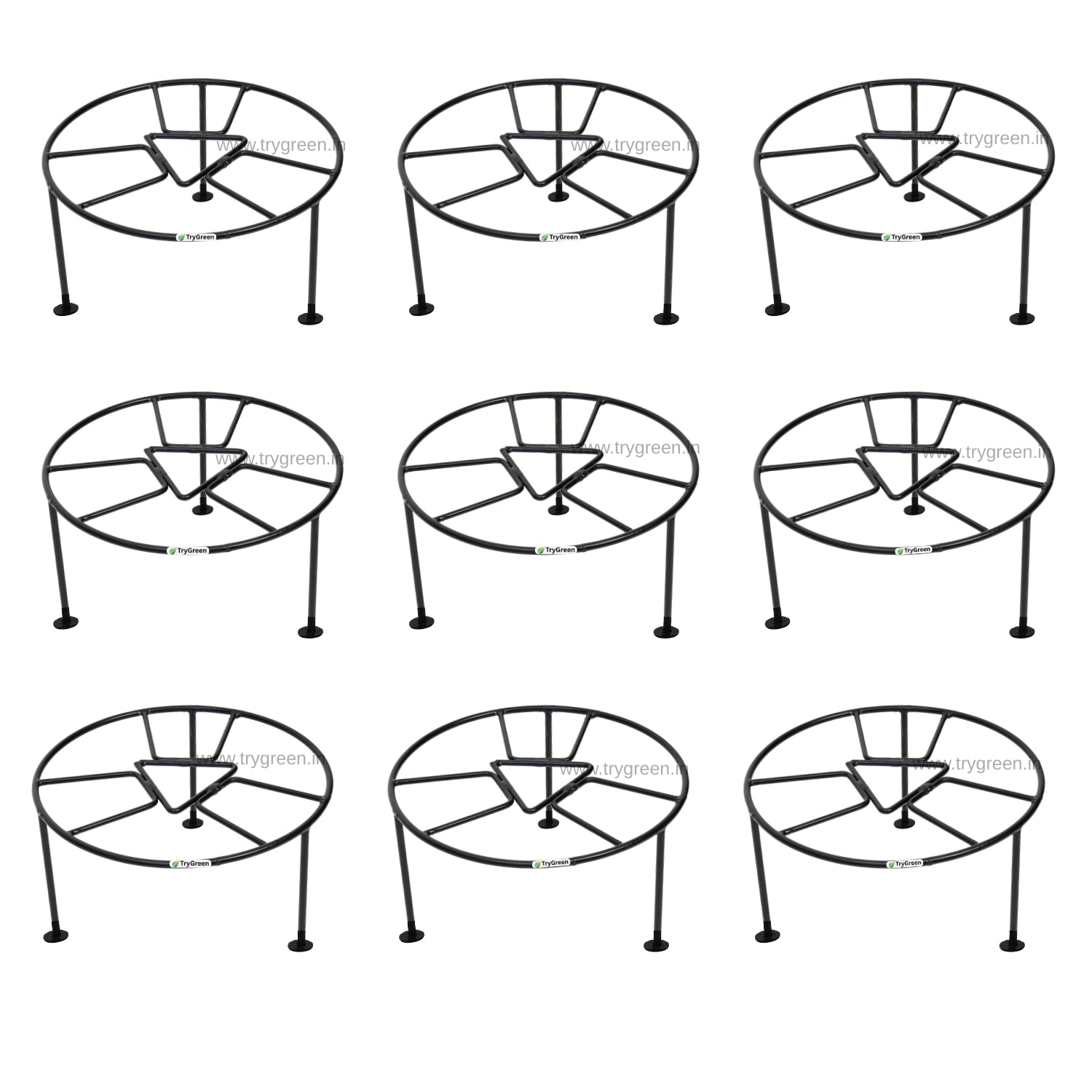 TryGreen Rect Pot Stands for Home and Garden Decor