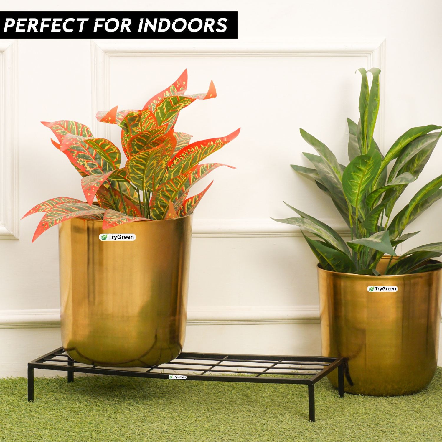 TryGreen Elara Metal Pot Stands for Planters