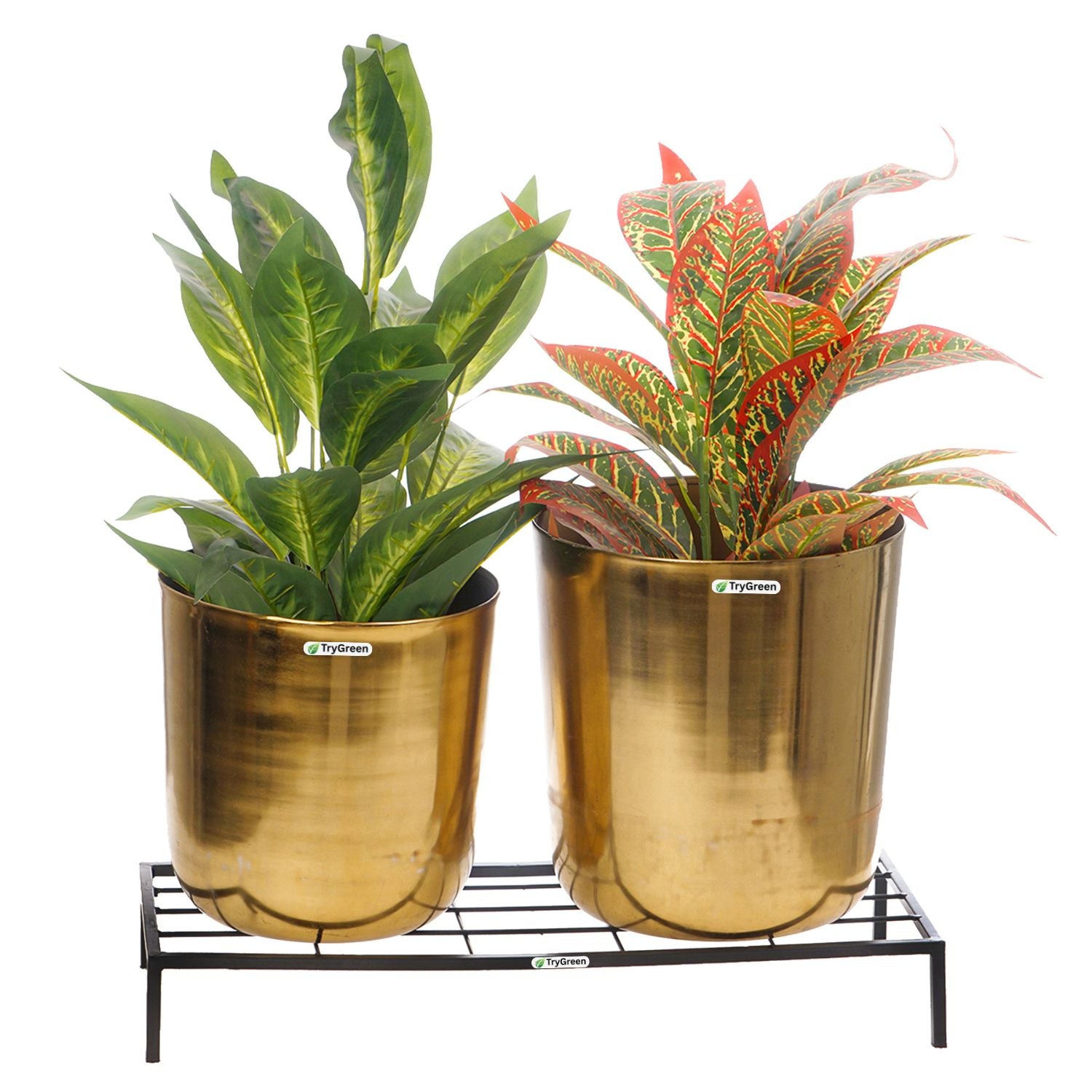 TryGreen Elara Metal Pot Stands for Planters