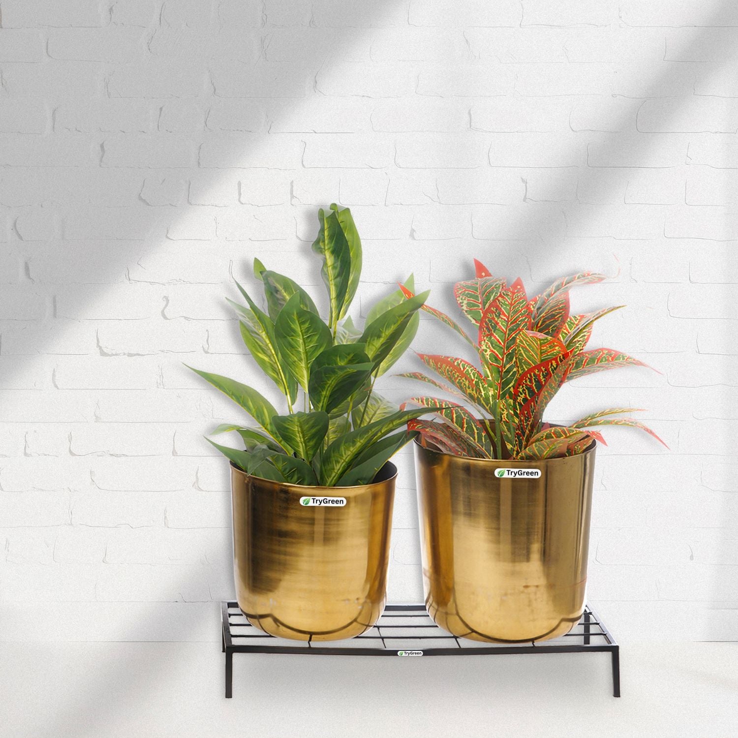 TryGreen Elara Metal Pot Stands for Planters