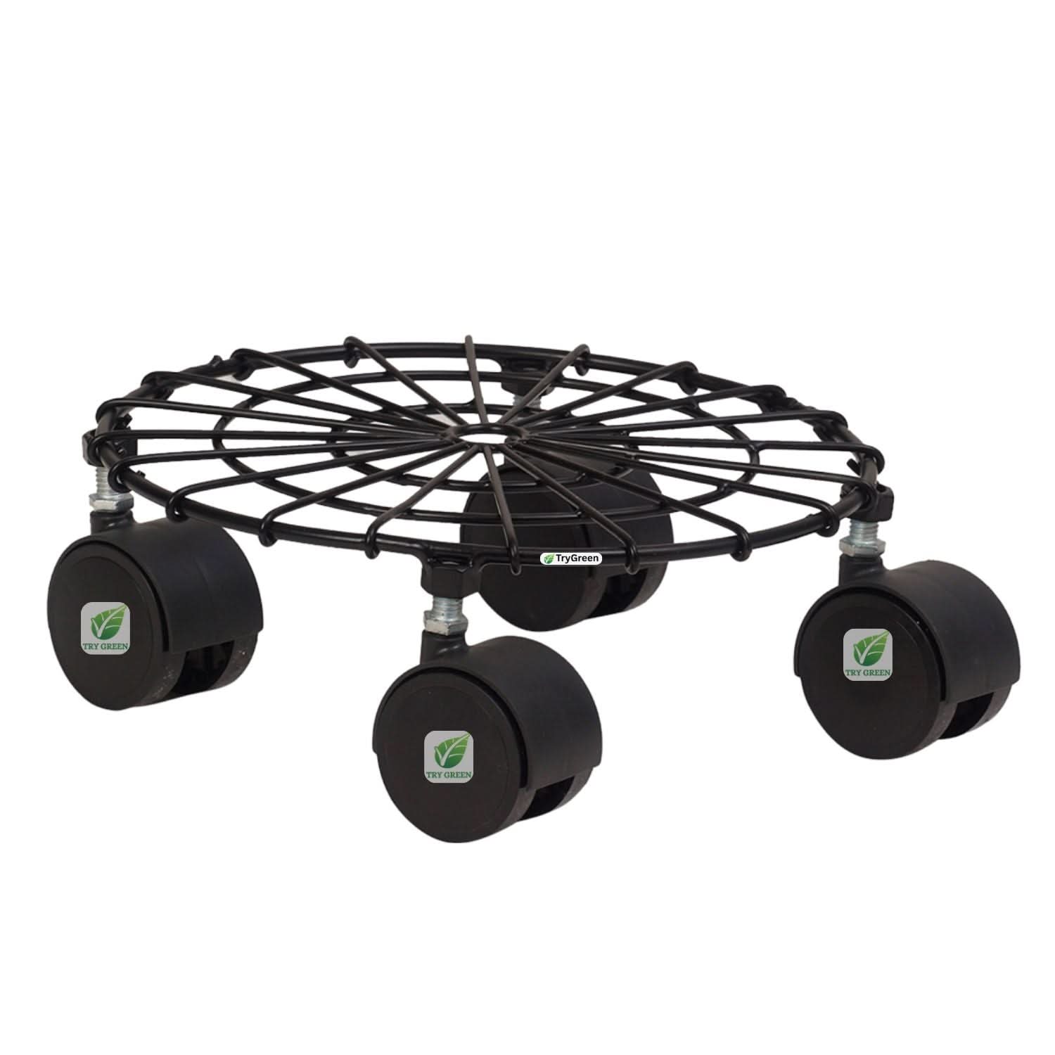 TryGreen Craby Wheel Rolling Plant Stand for Planters