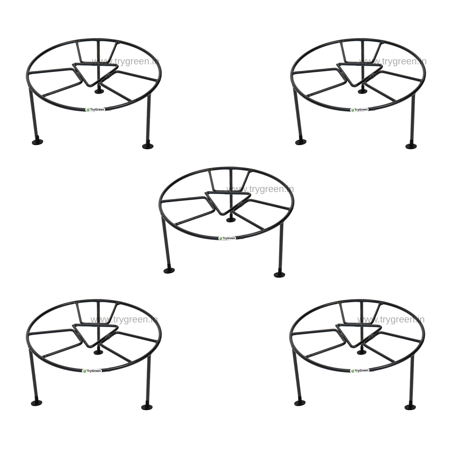 TryGreen Rect Pot Stands for Home and Garden Decor