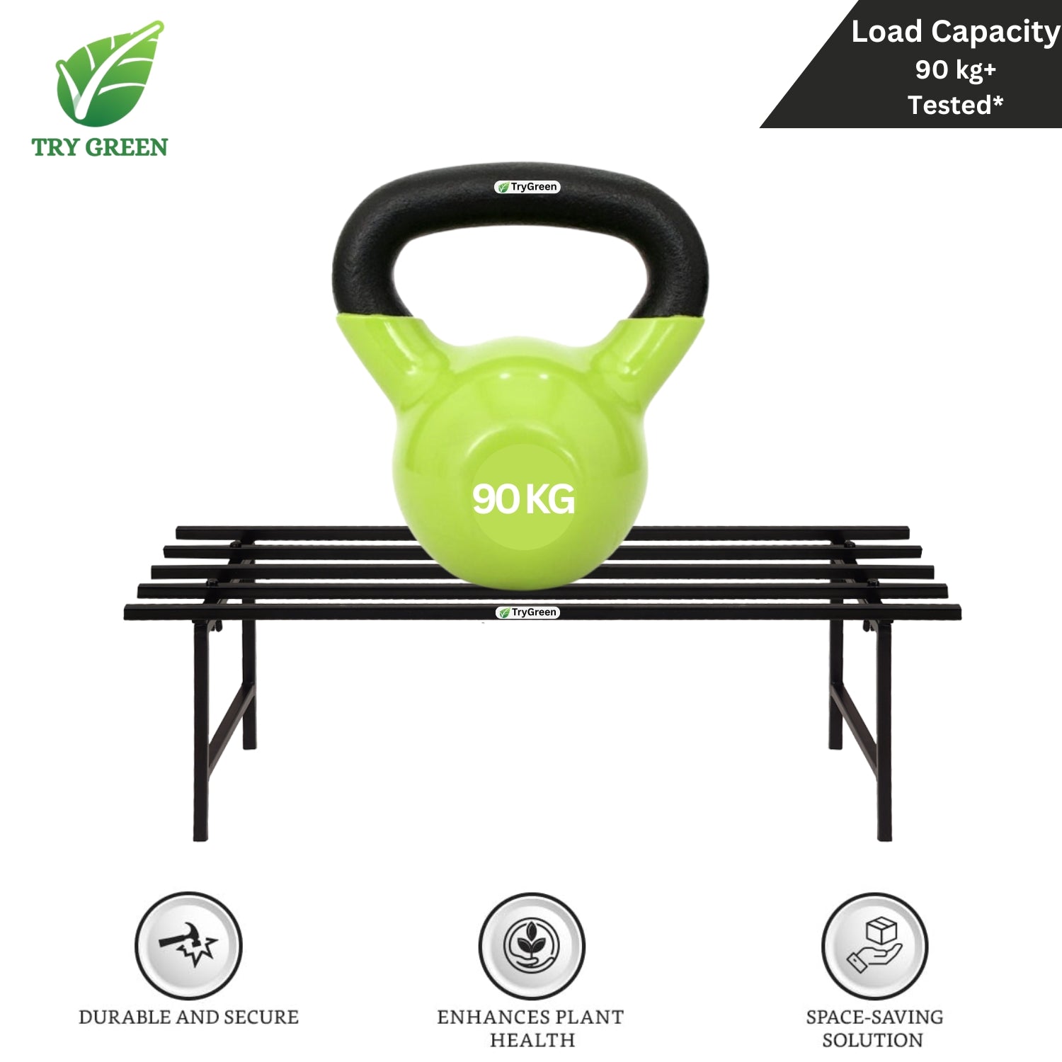 TryGreen Hexa Metal Pot Stands for Planters