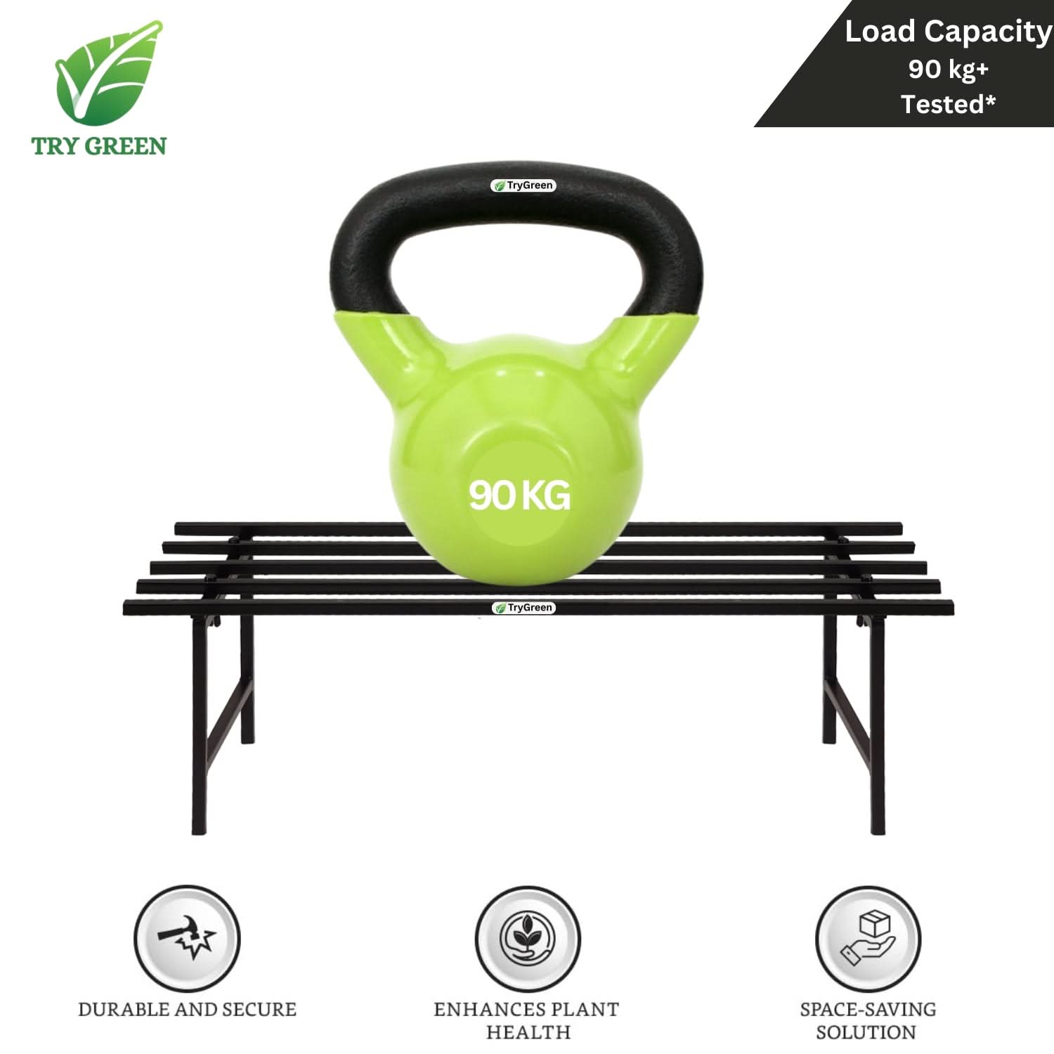 TryGreen Hexa Metal Pot Stands for Planters