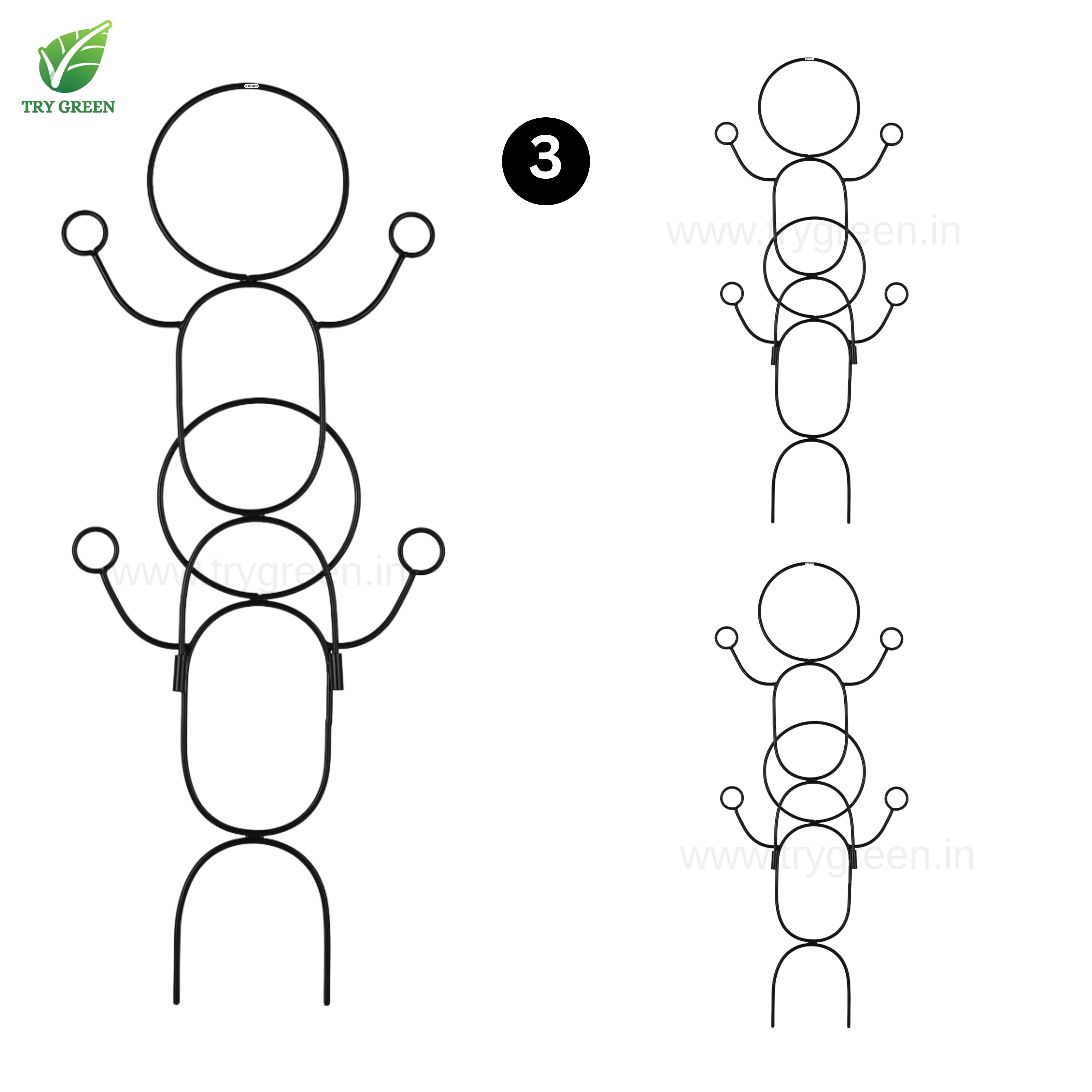 TryGreen-Double Dance-Strong Support Stakes for Garden