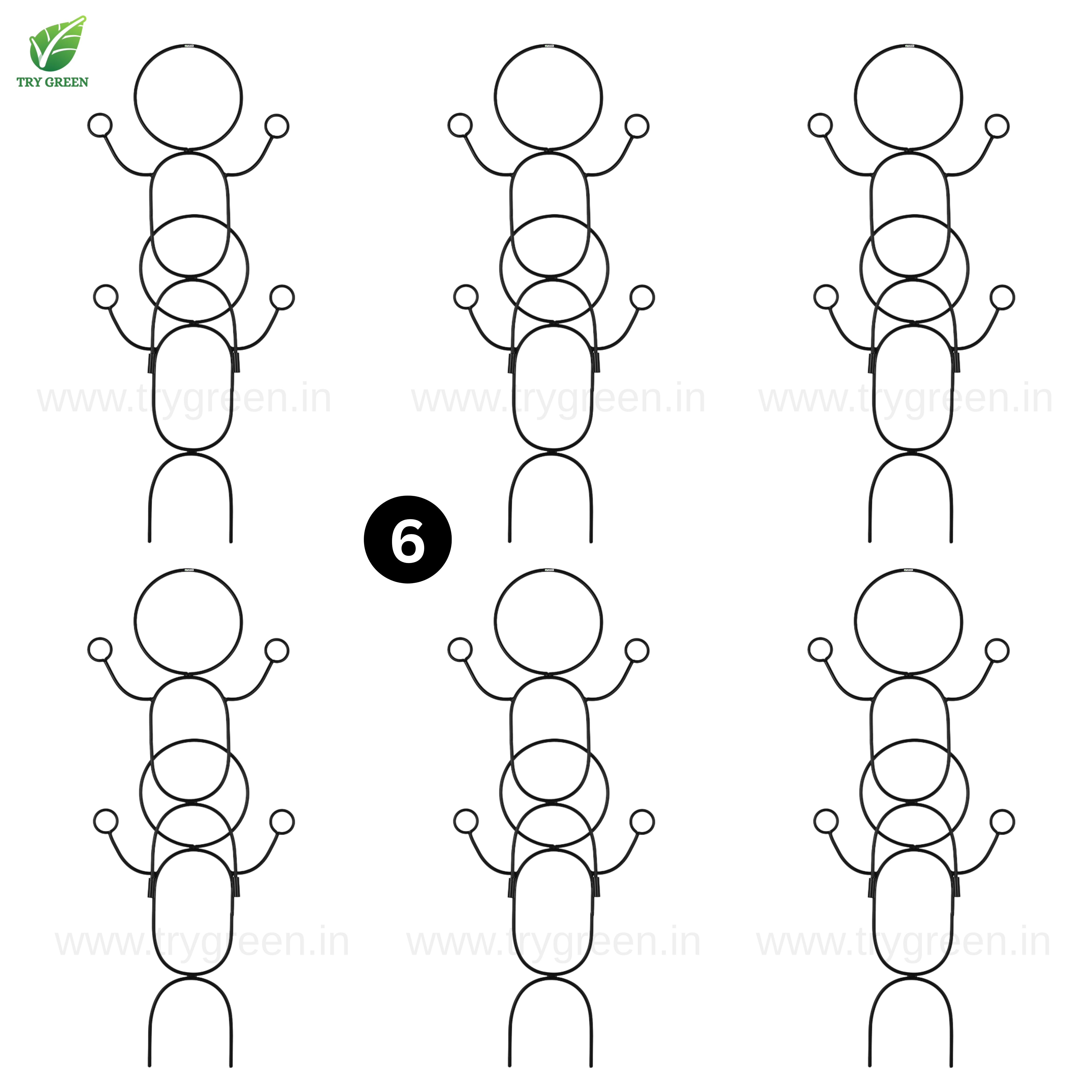 TryGreen-Double Dance-Strong Support Stakes for Garden