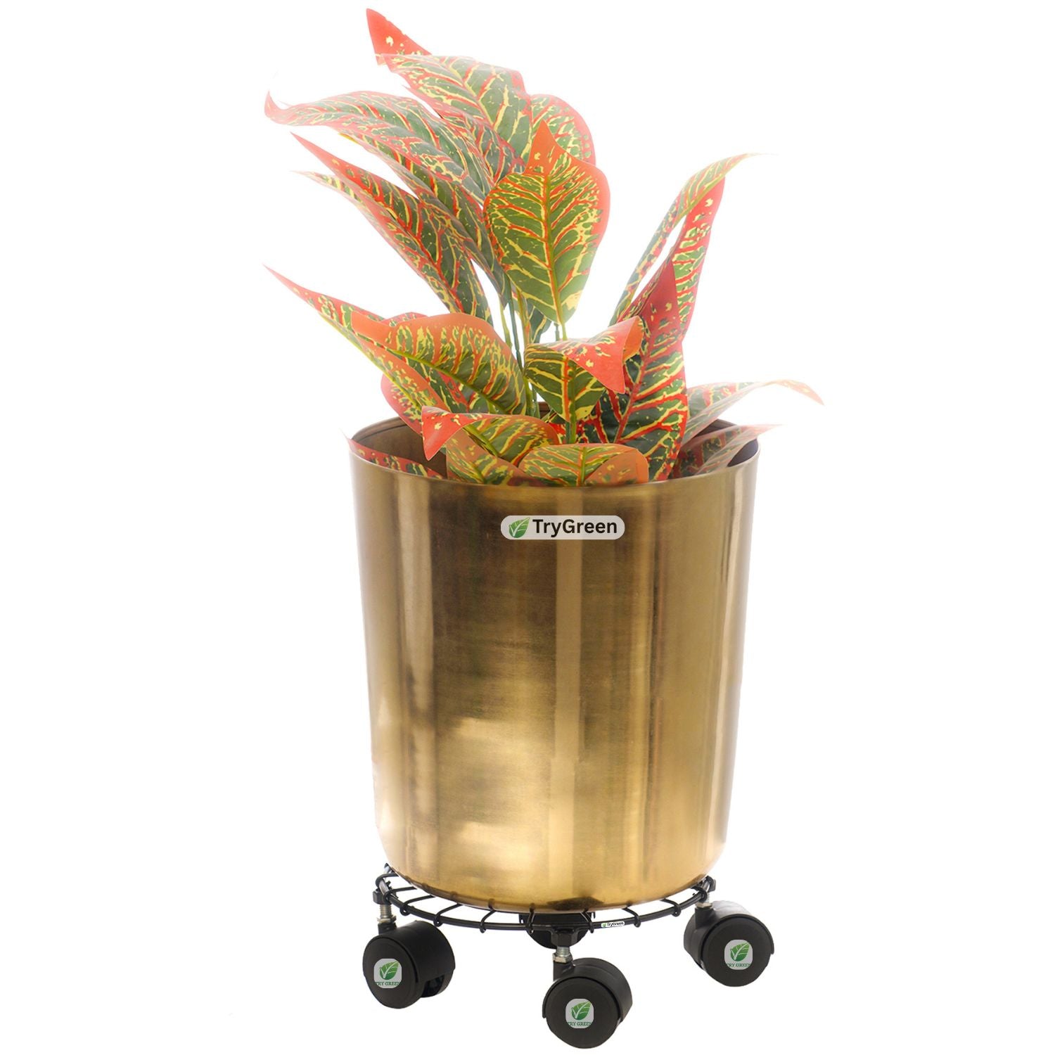 TryGreen Craby Wheel Rolling Plant Stand for Planters