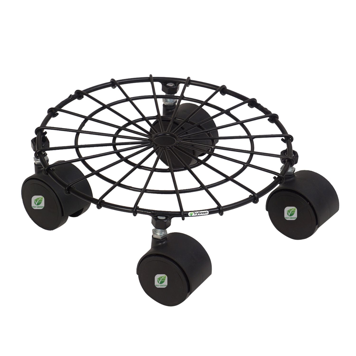 TryGreen Craby Wheel Rolling Plant Stand for Planters