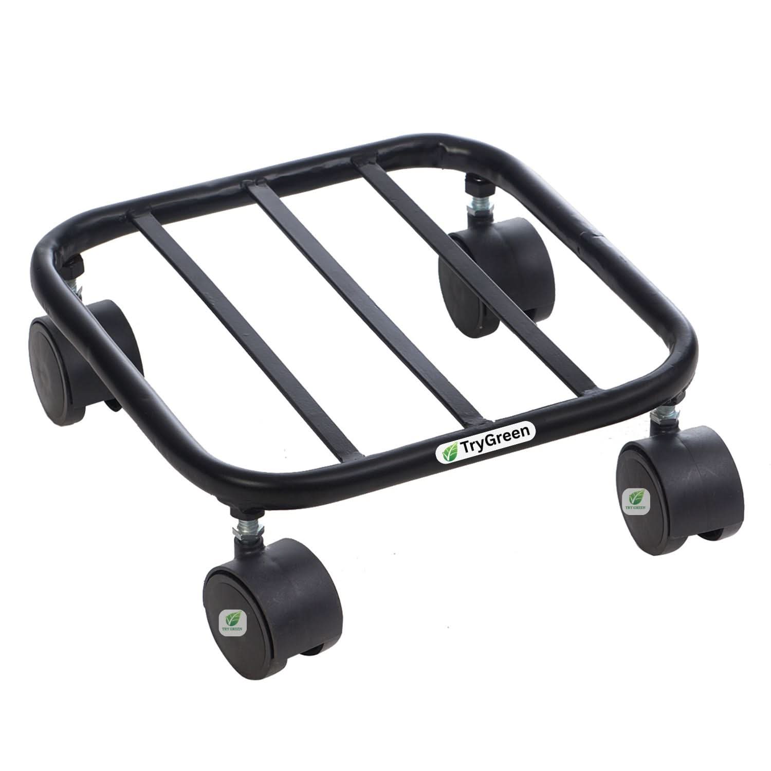 TryGreen Daze Wheel Rolling Plant Stand for Planters
