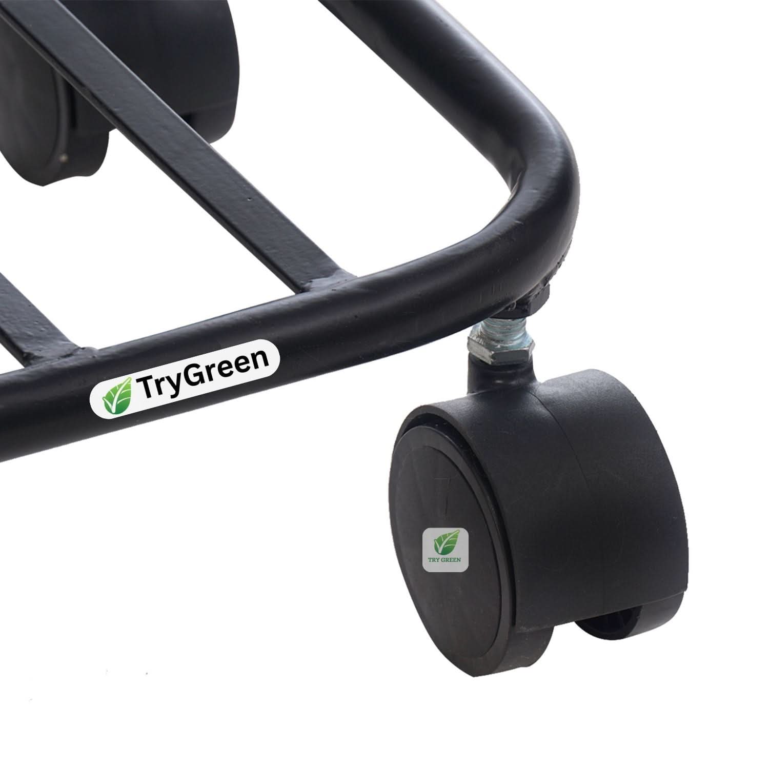 TryGreen Daze Wheel Rolling Plant Stand for Planters