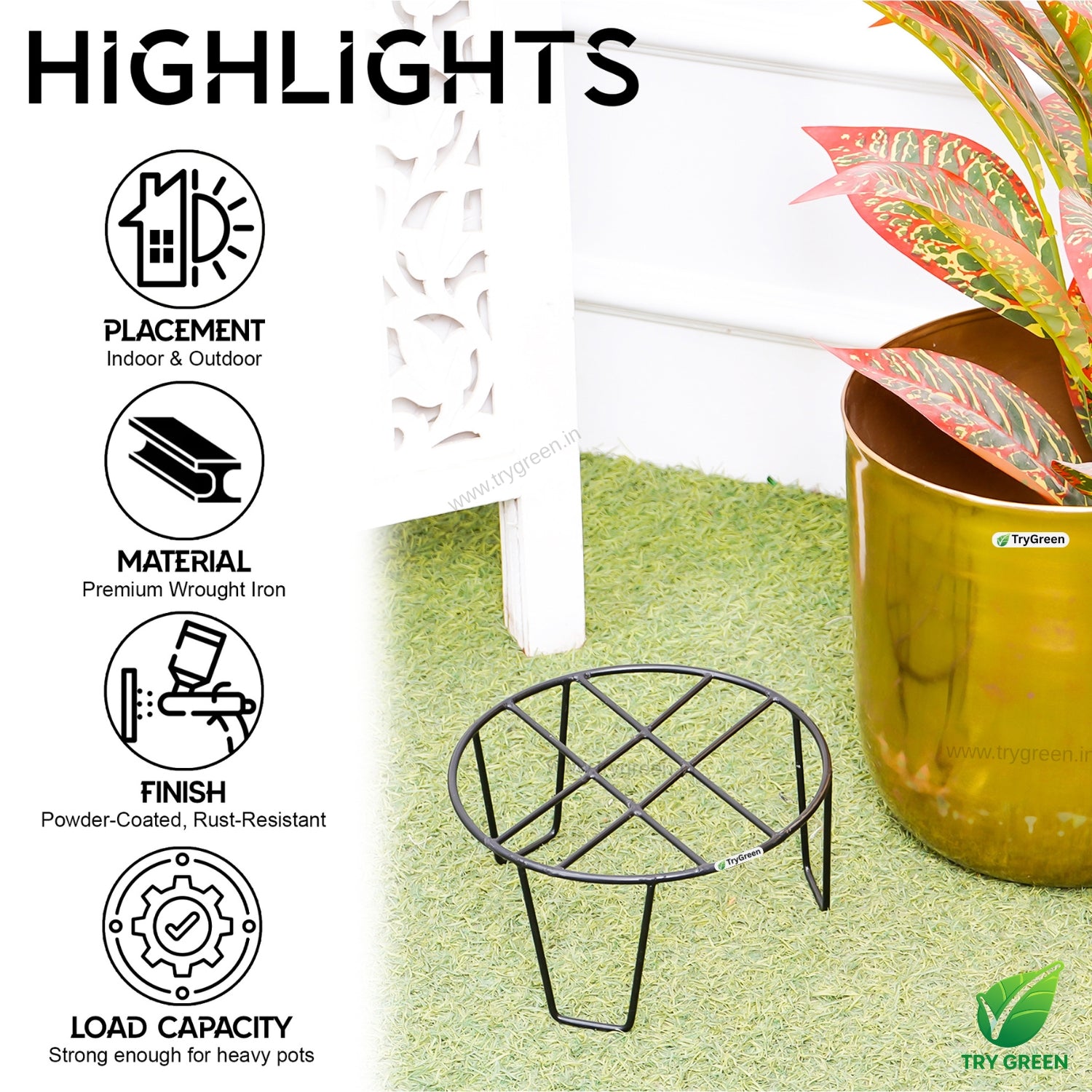 TryGreen #Tory Pot Stands for Home and Garden Decor