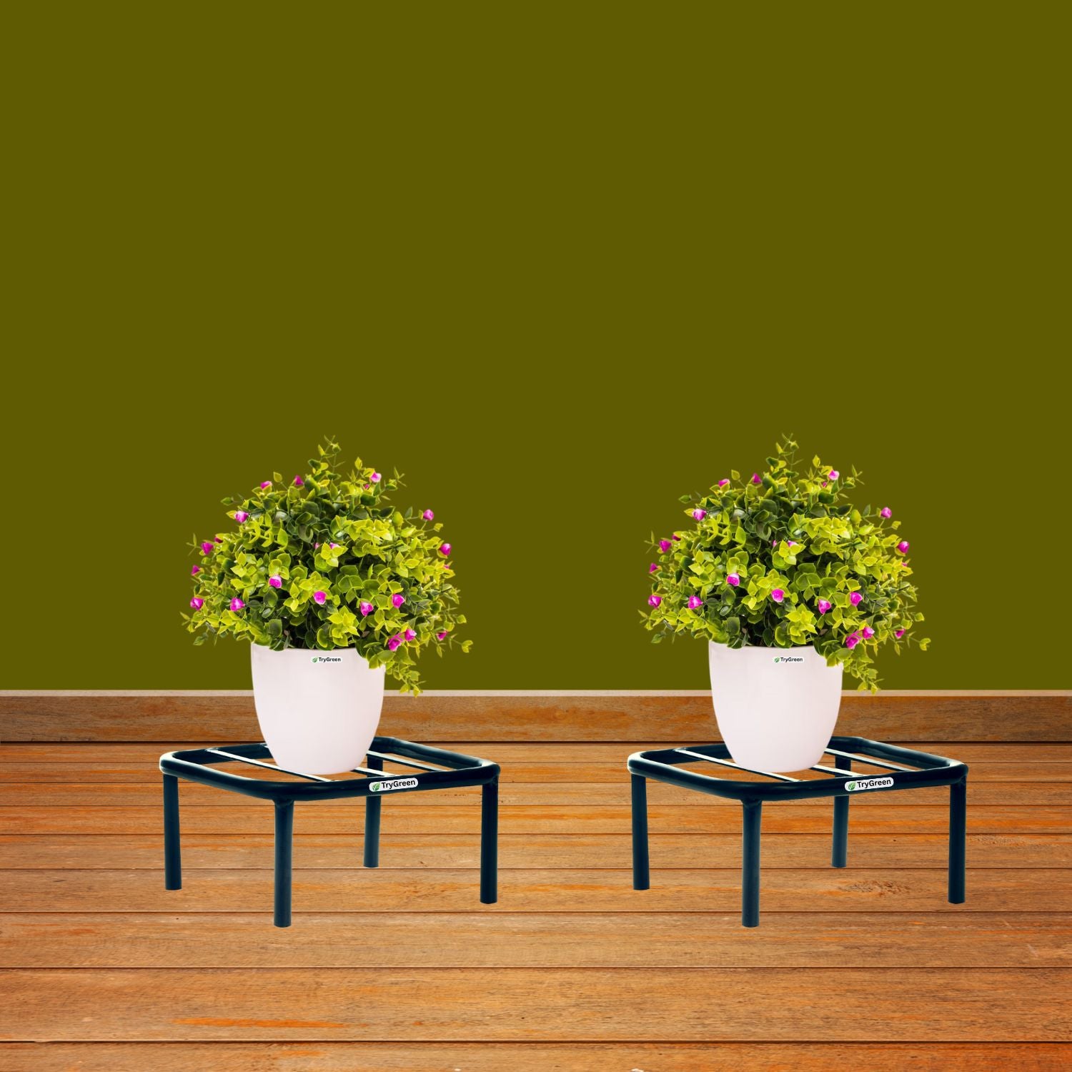 TryGreen Dray Metal Pot Stands for Planters