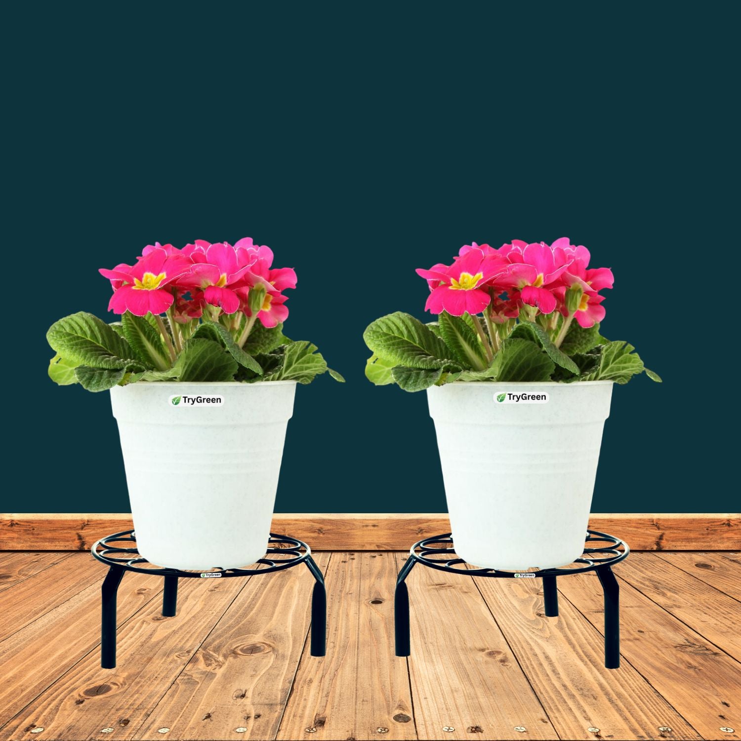 TryGreen Rivn Metal Pot Stands for Planters