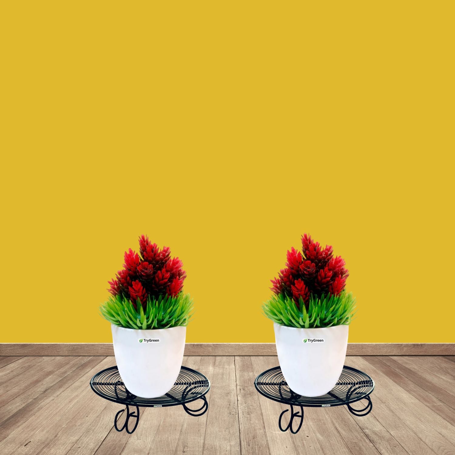 TryGreen Vorn Metal Pot Stands for Planters