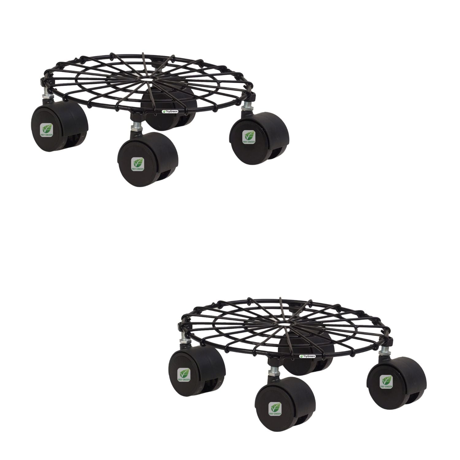 TryGreen Craby Wheel Rolling Plant Stand for Planters