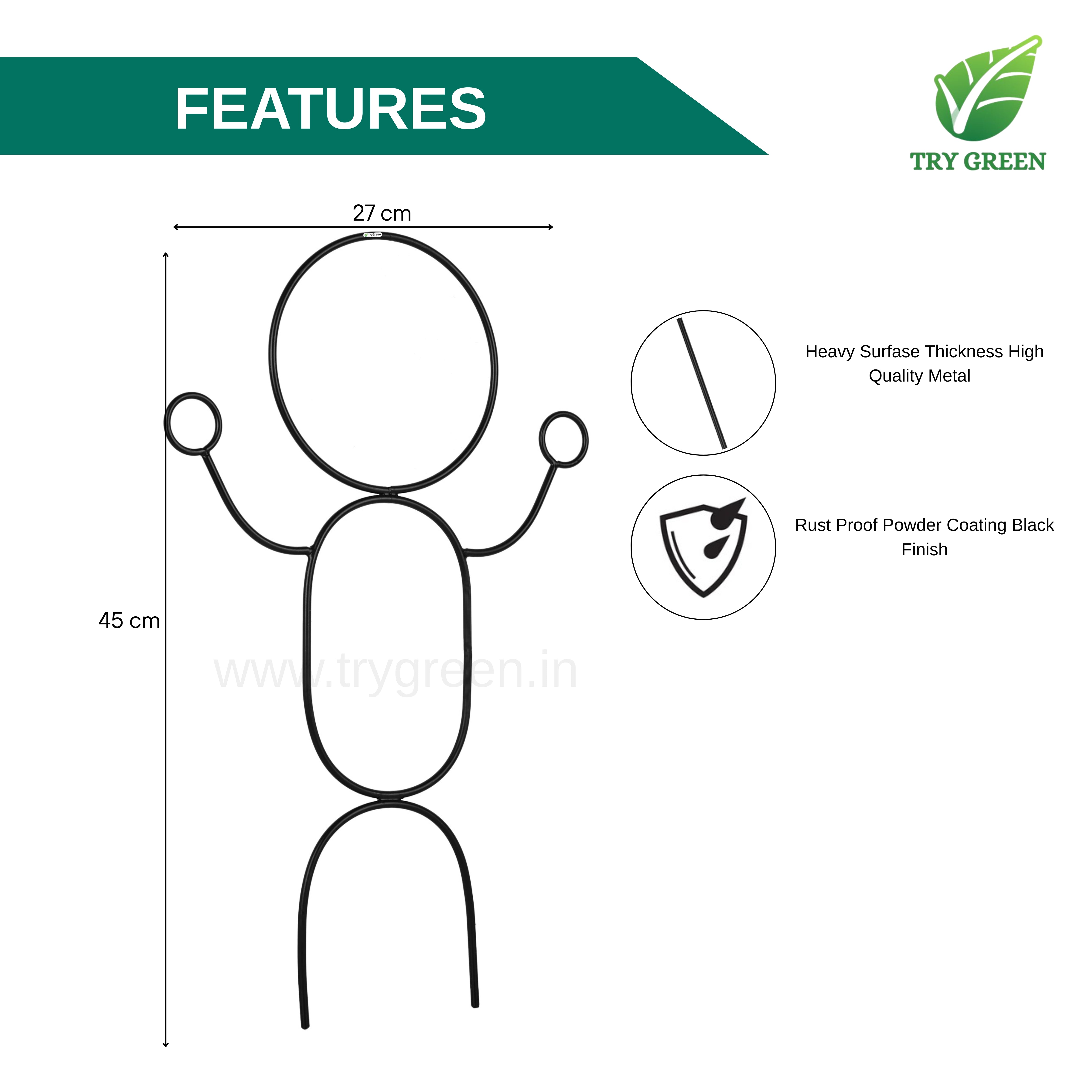 TryGreen- Dance-Strong Support Stakes for Garden