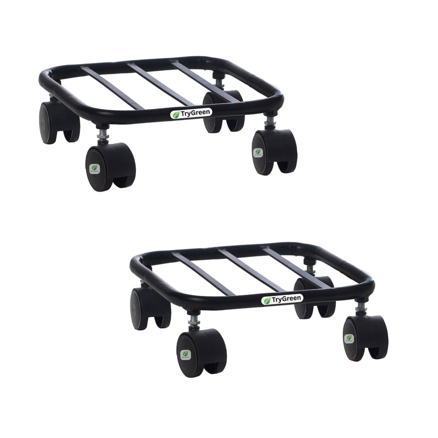TryGreen Daze Wheel Rolling Plant Stand for Planters
