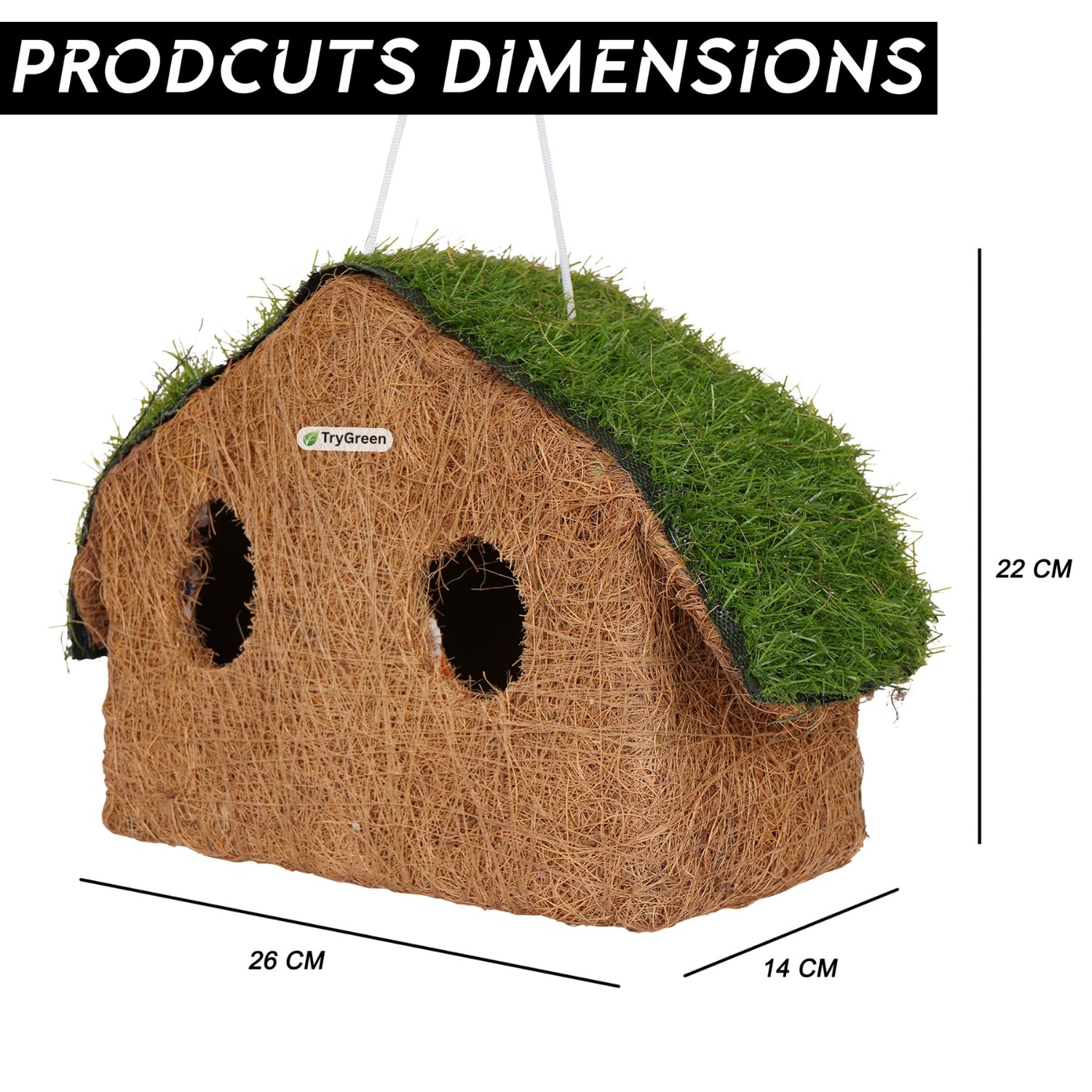 TryGreen- Family Bird House Eco-Friendly