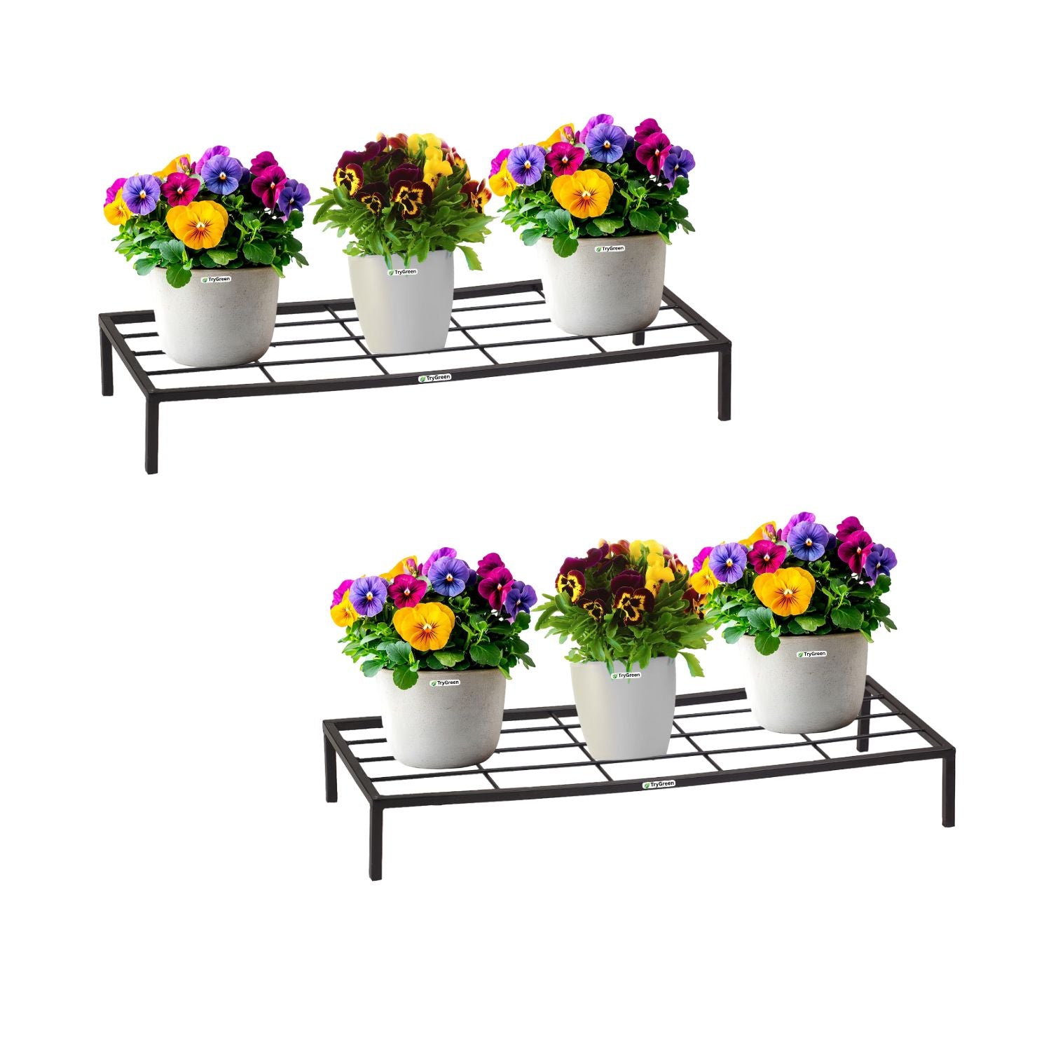 TryGreen Elara Metal Pot Stands for Planters