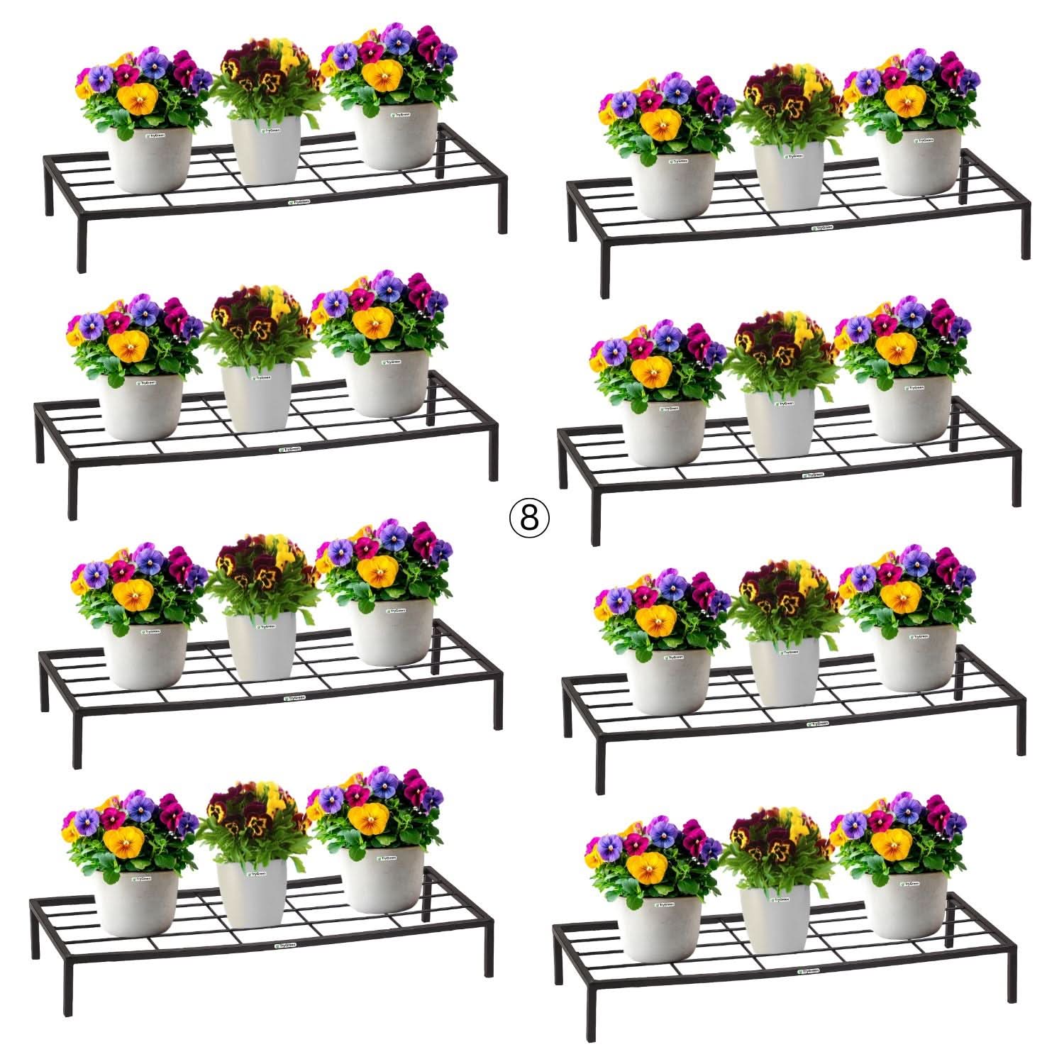 TryGreen Elara Metal Pot Stands for Planters