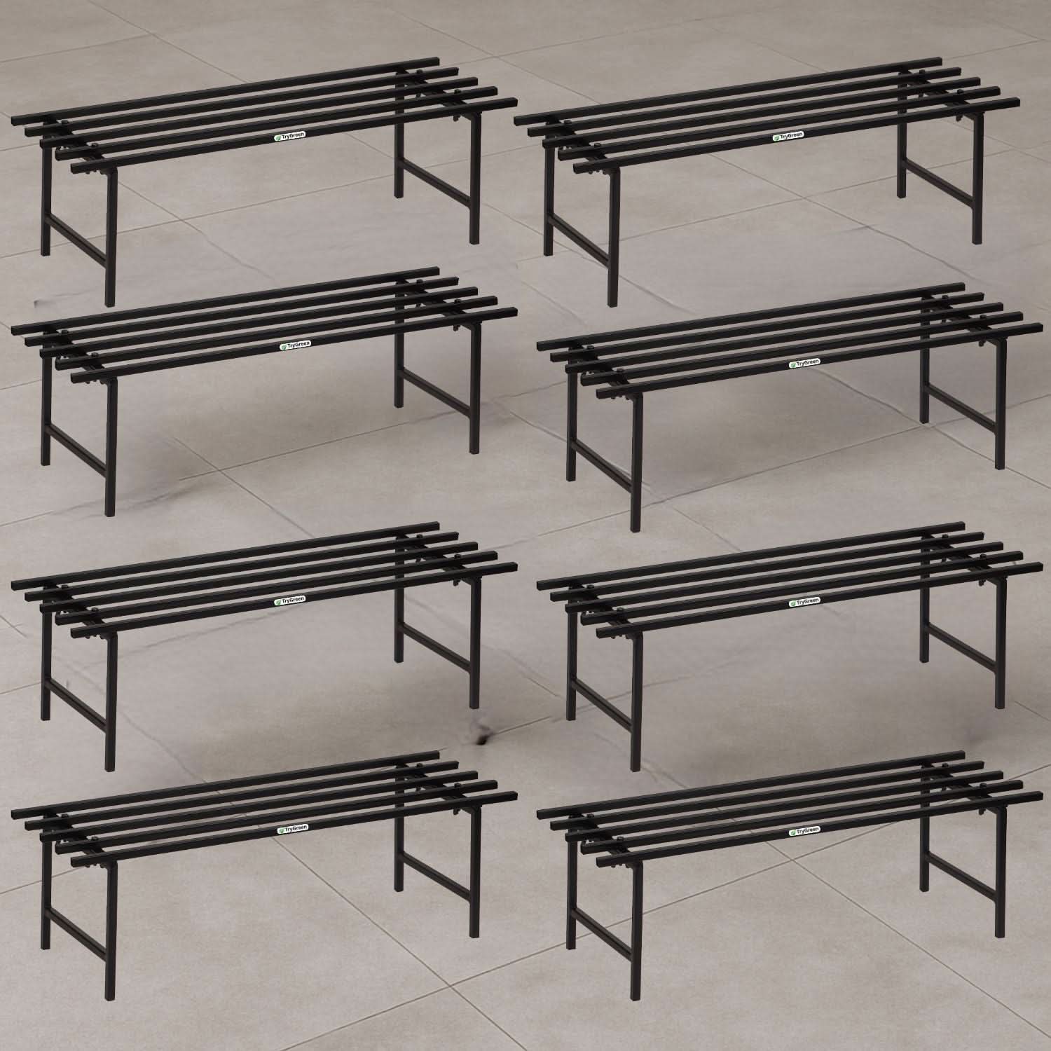 TryGreen Hexa Metal Pot Stands for Planters