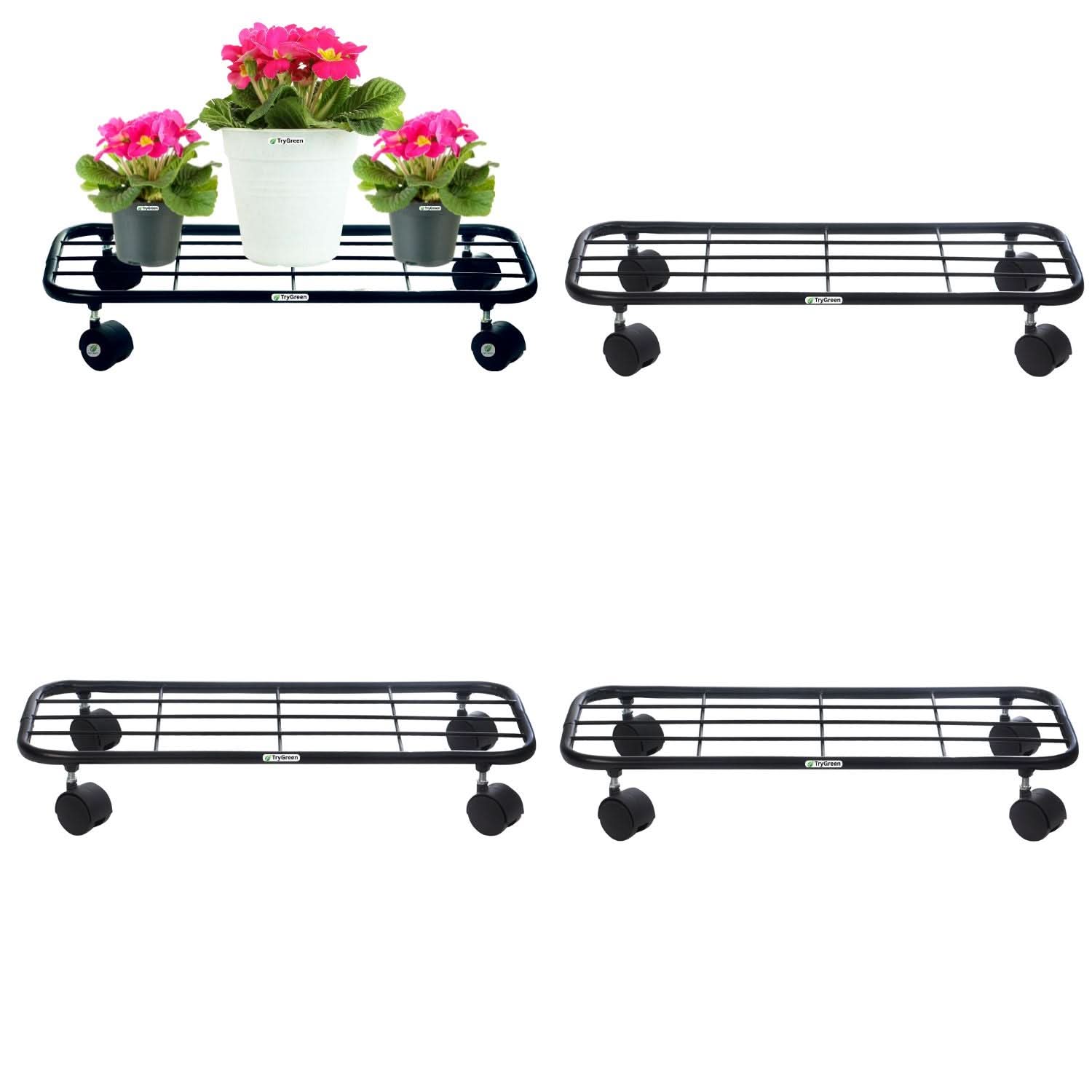 TryGreen Ivy Wheel Rolling Plant Stand for Planters