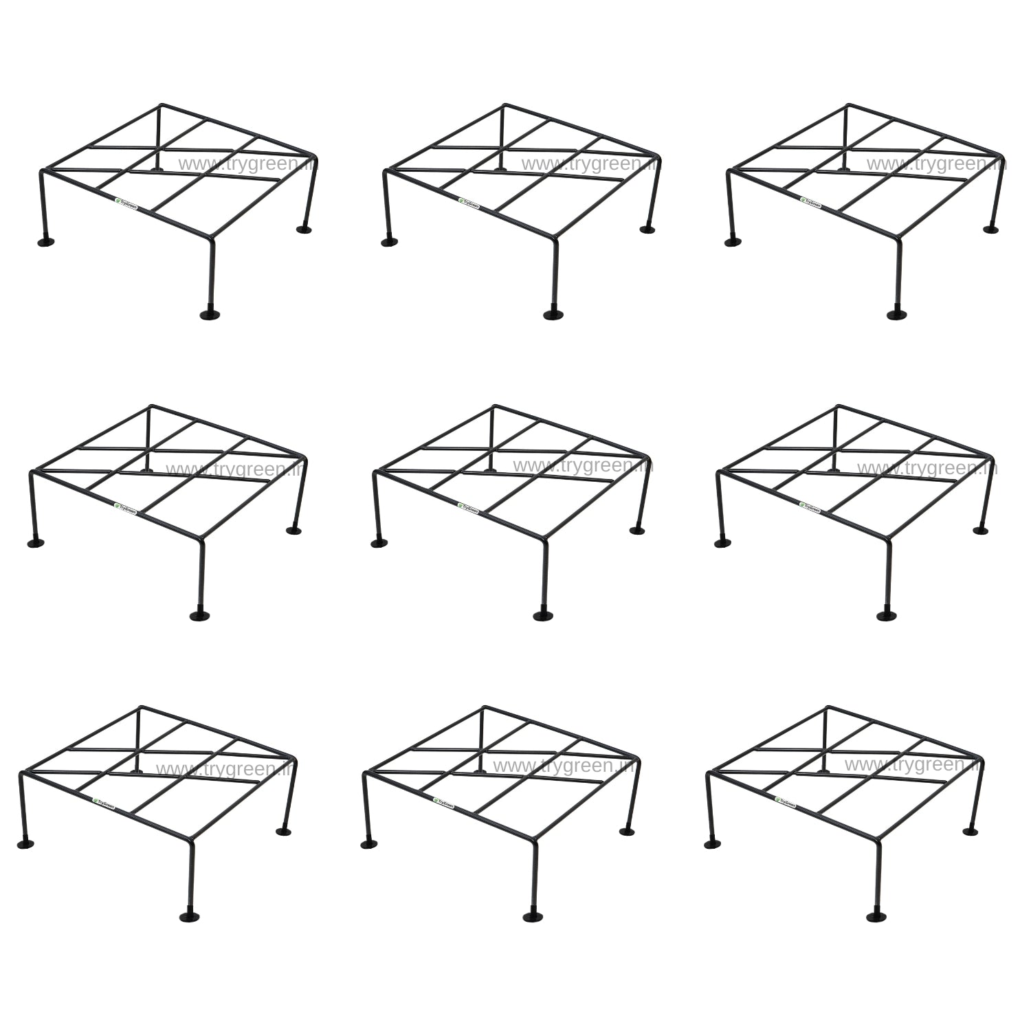 TryGreen Fiel Pot Stands for Home and Garden Decor