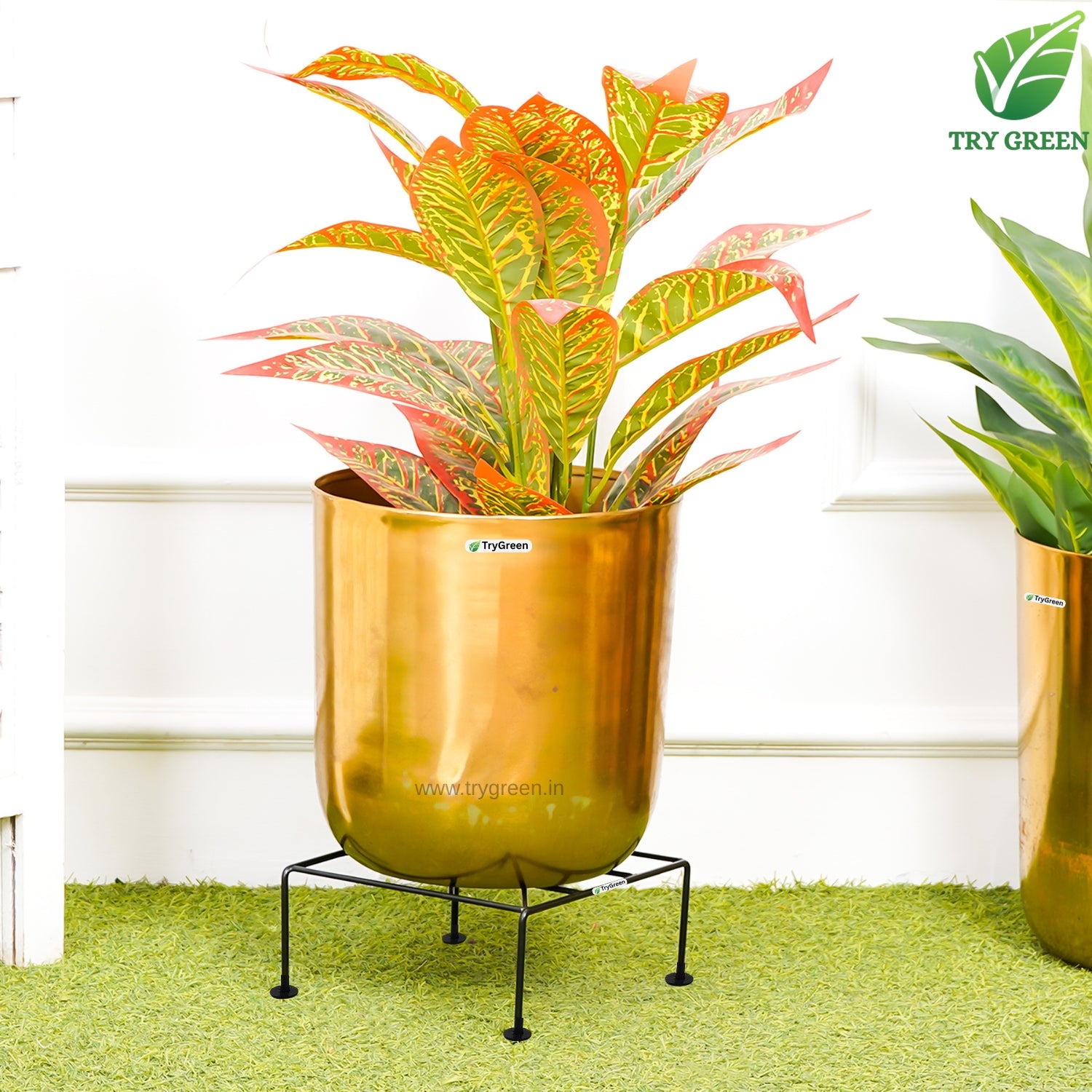 TryGreen Fiel Pot Stands for Home and Garden Decor