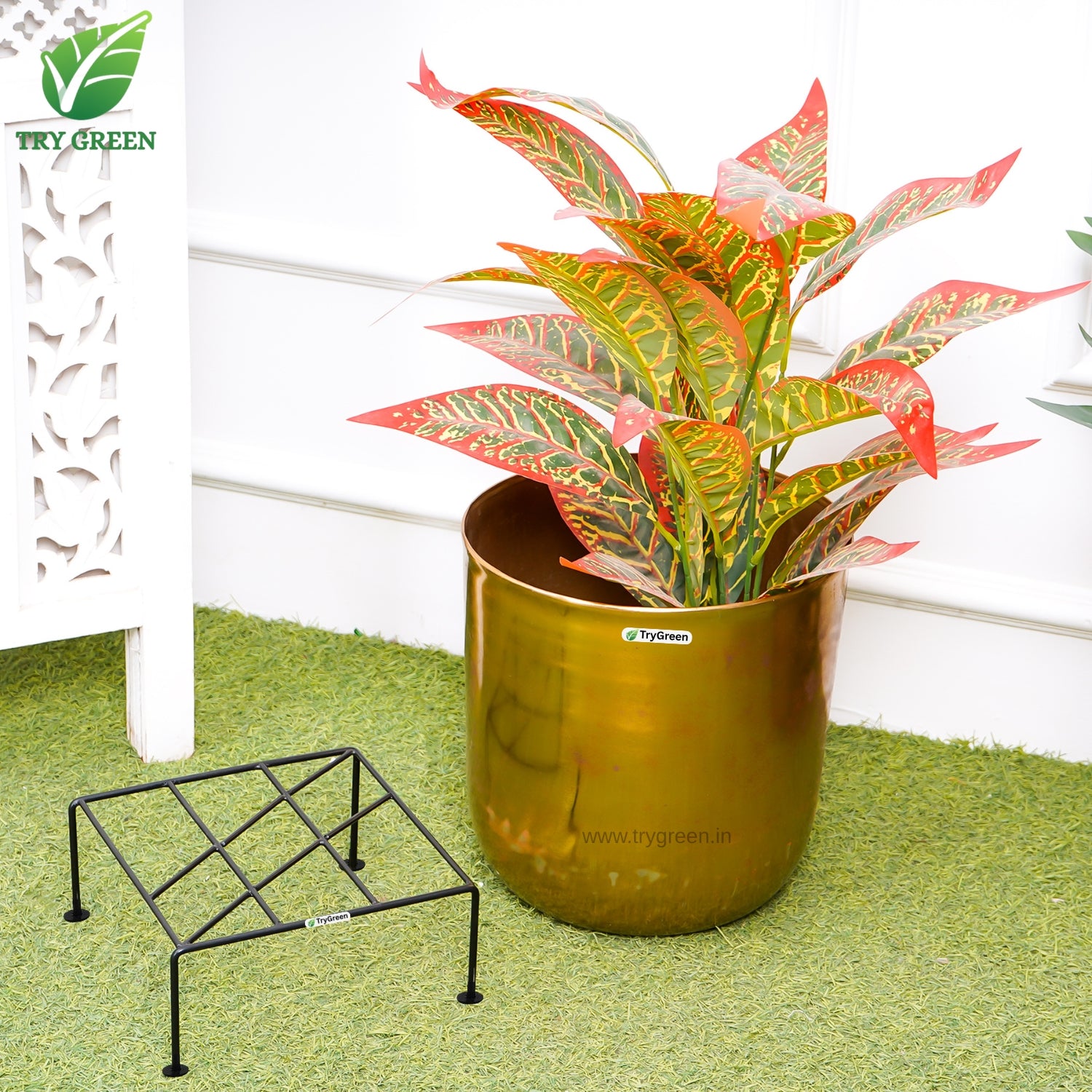 TryGreen Fiel Pot Stands for Home and Garden Decor