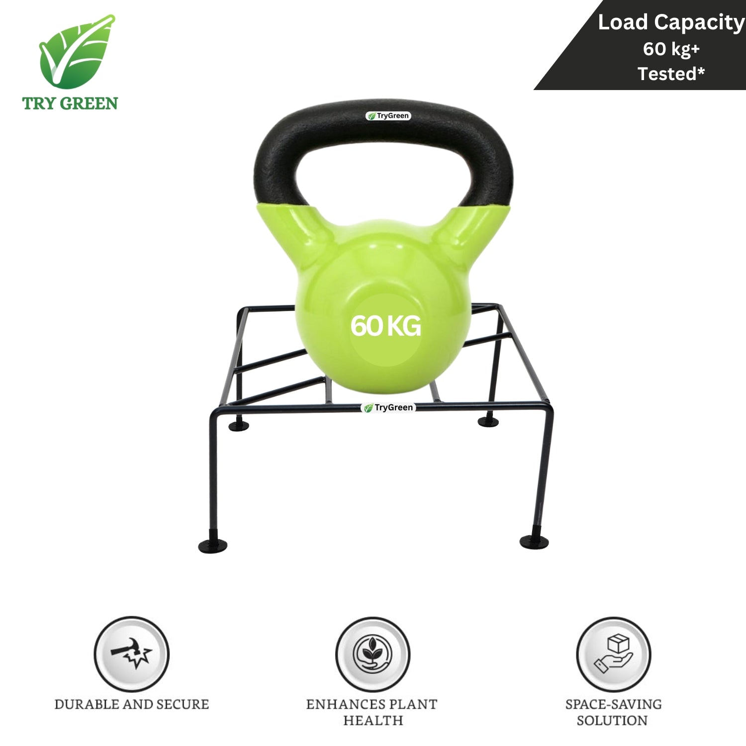 TryGreen Fiel Pot Stands for Home and Garden Decor