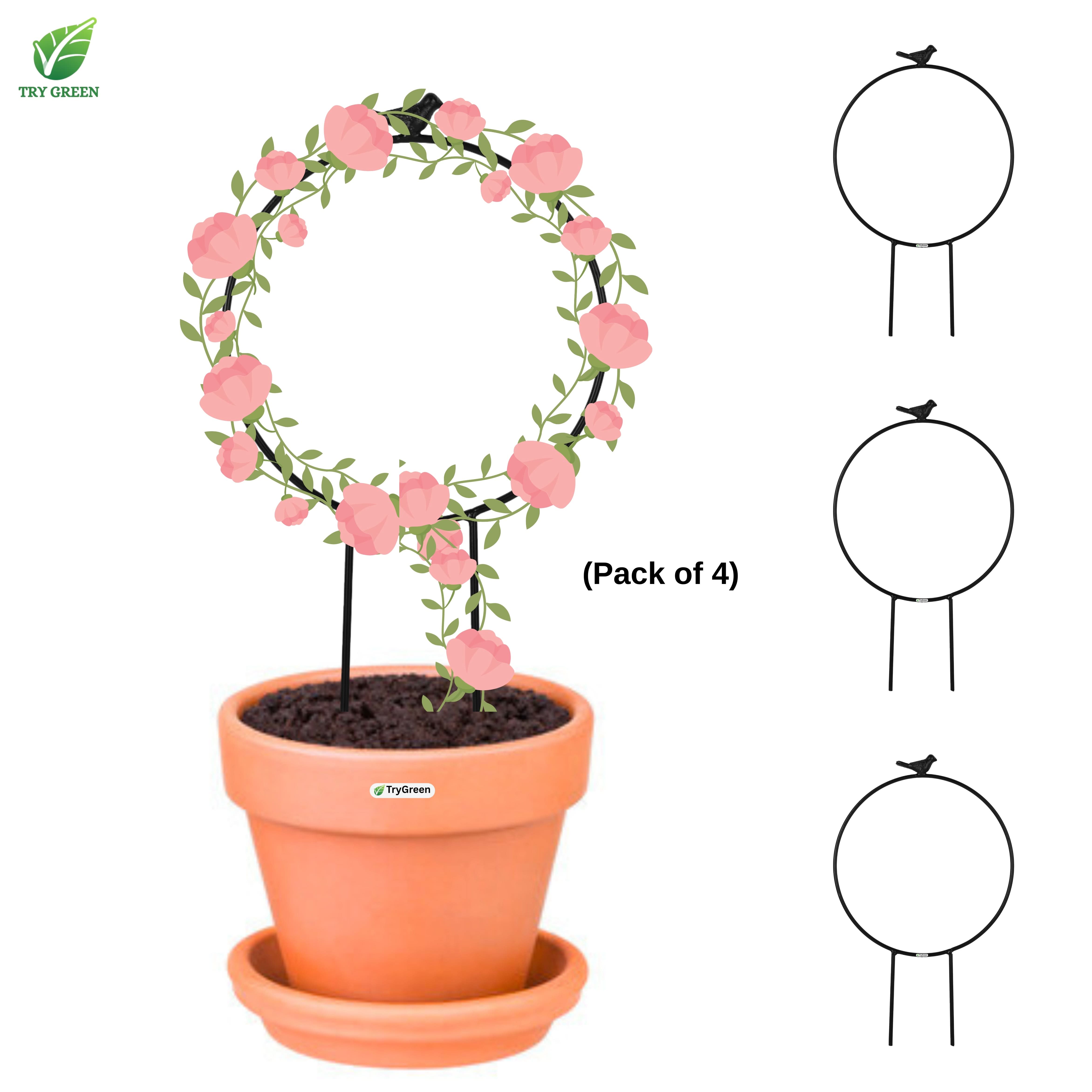 TryGreen- Round Shape Strong Support Stakes for Garden