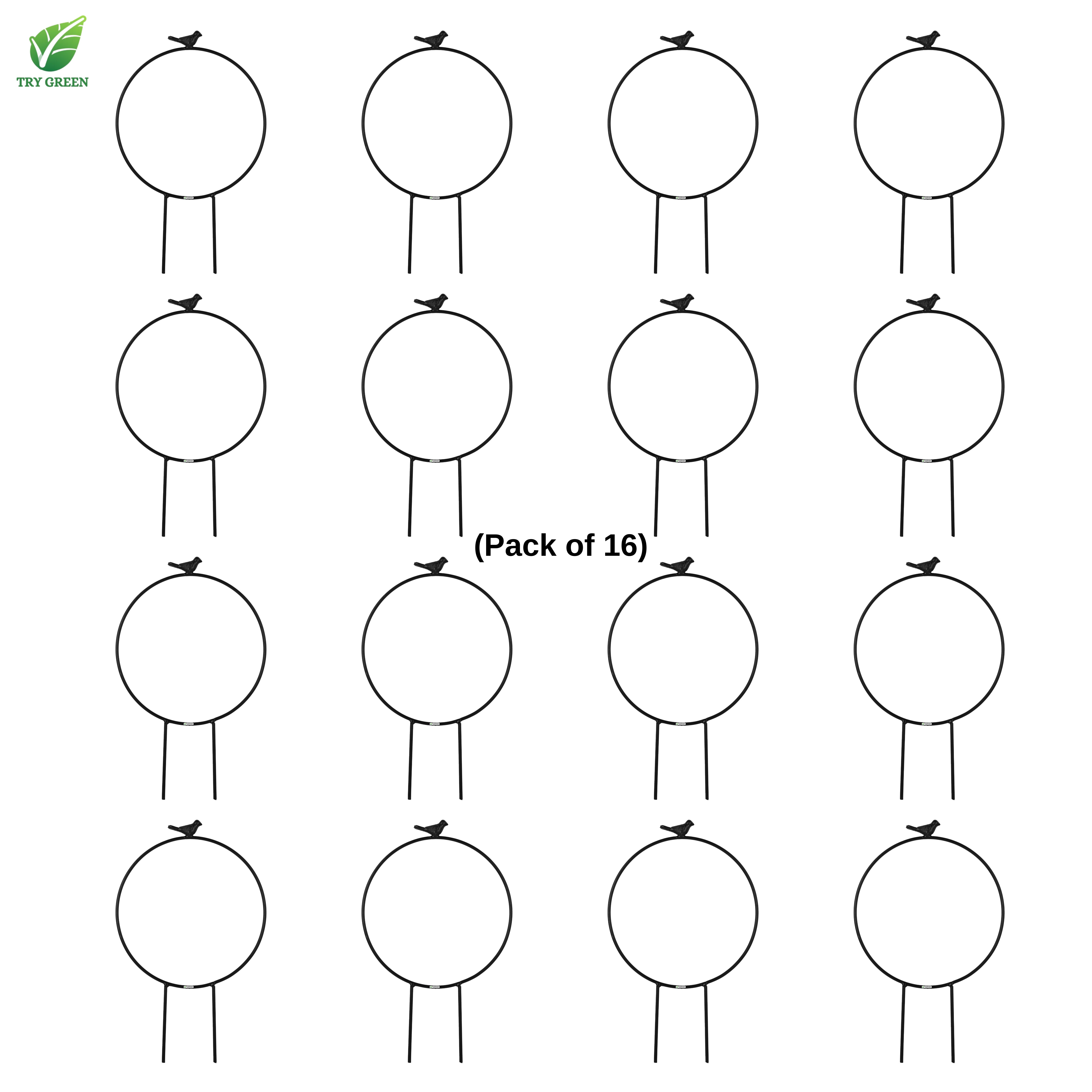 TryGreen- Round Shape Strong Support Stakes for Garden
