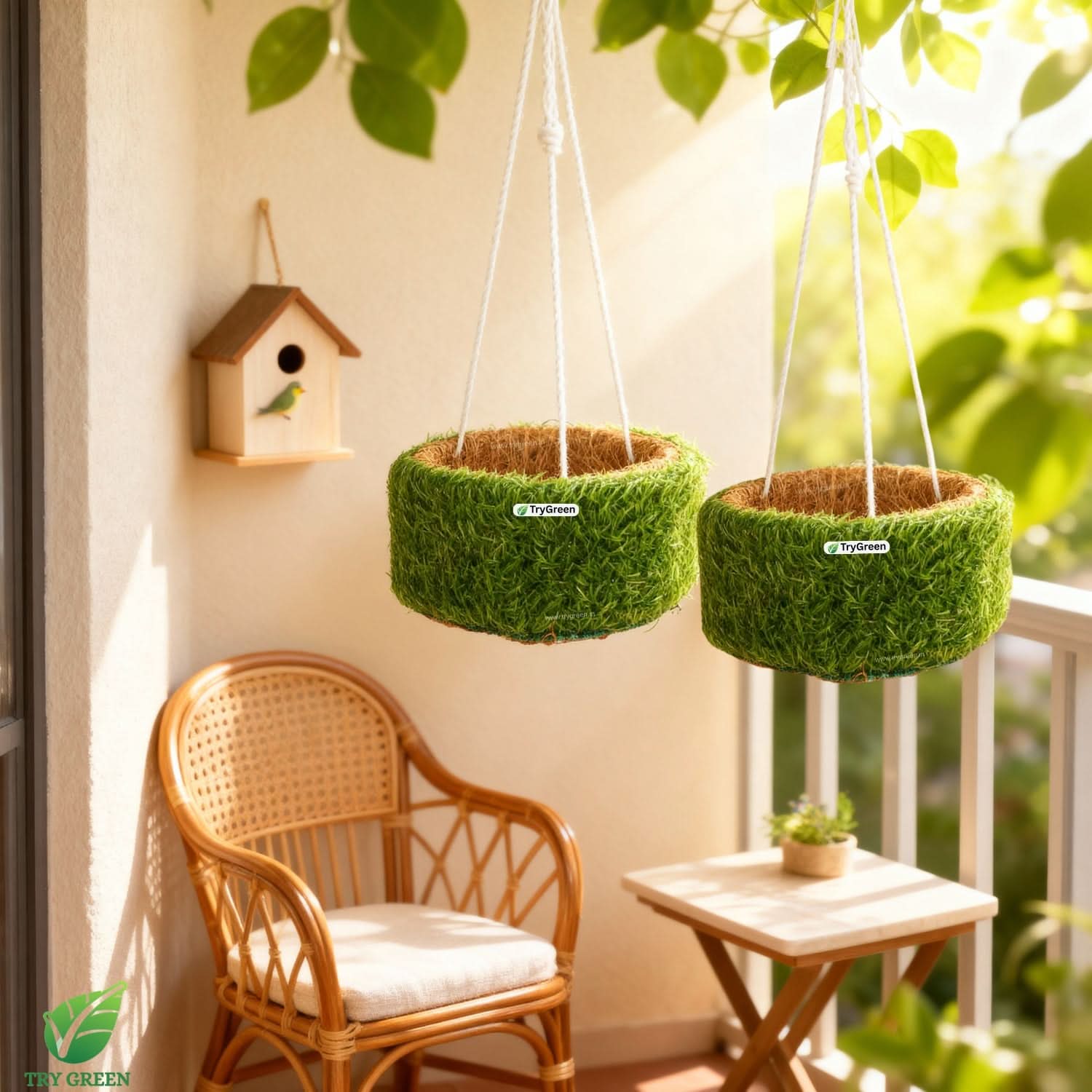 TryGreen- Nest Bird House Eco-Friendly (Set of 2)