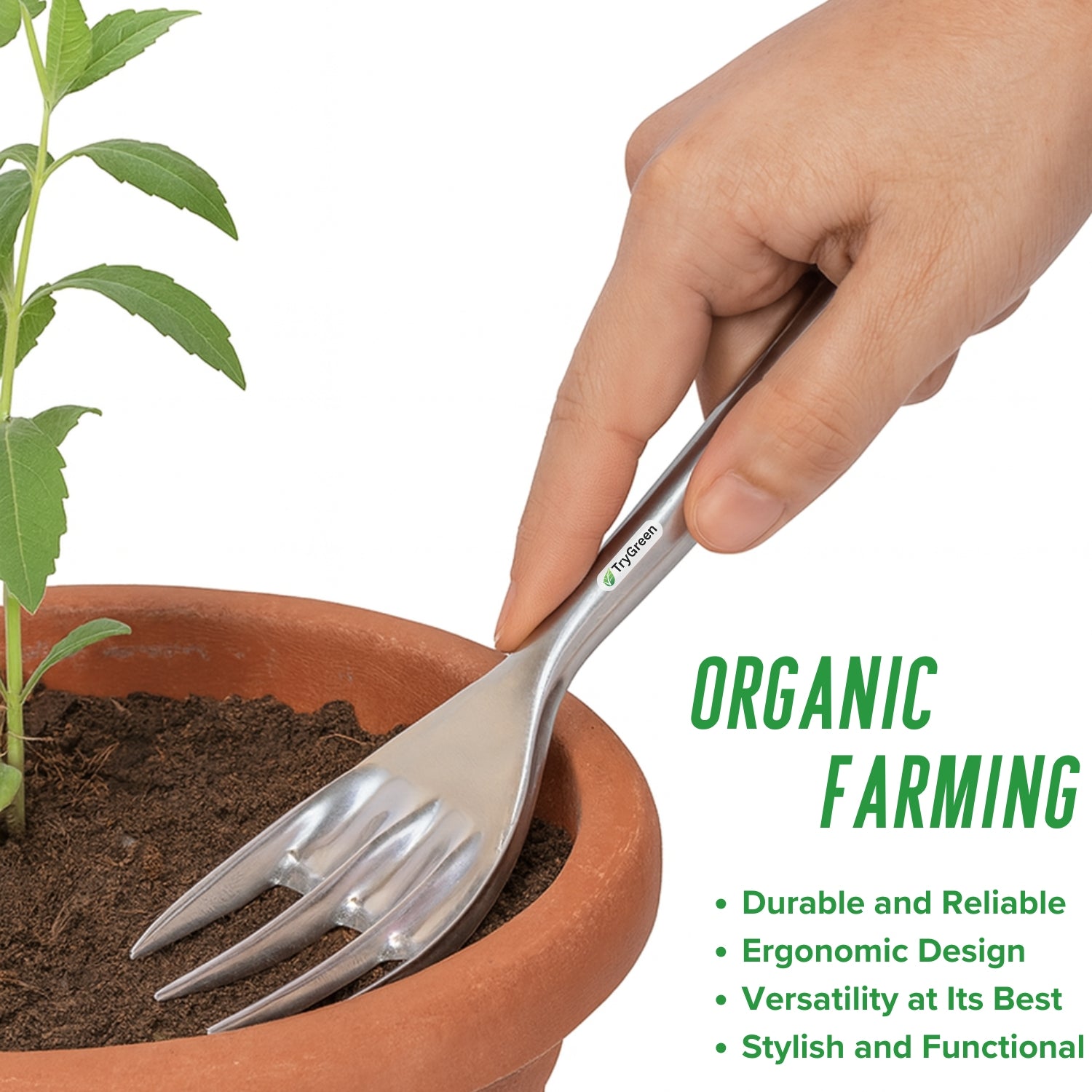 TryGreen Alum Tool Kit for Plants in Wooden Box