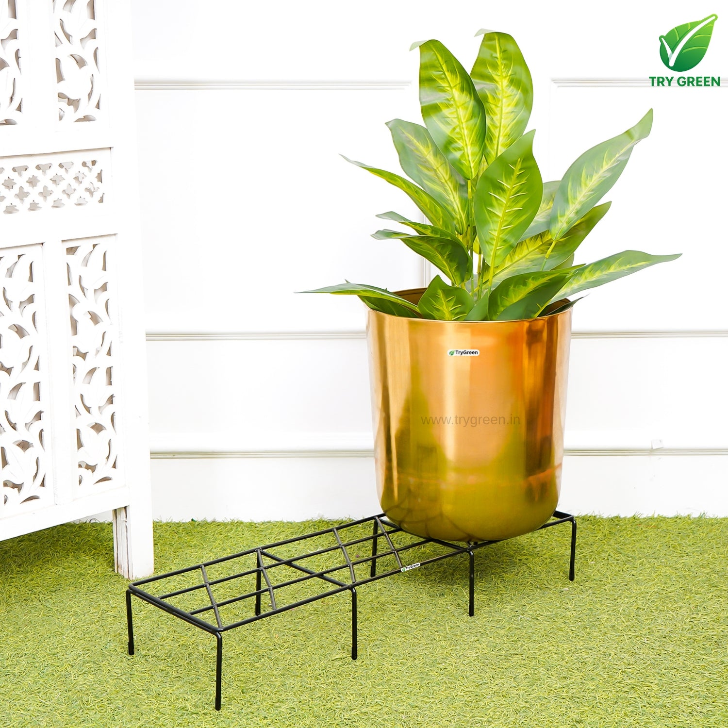 TryGreen Triple# Pot Stands for Indoor and Outdoor
