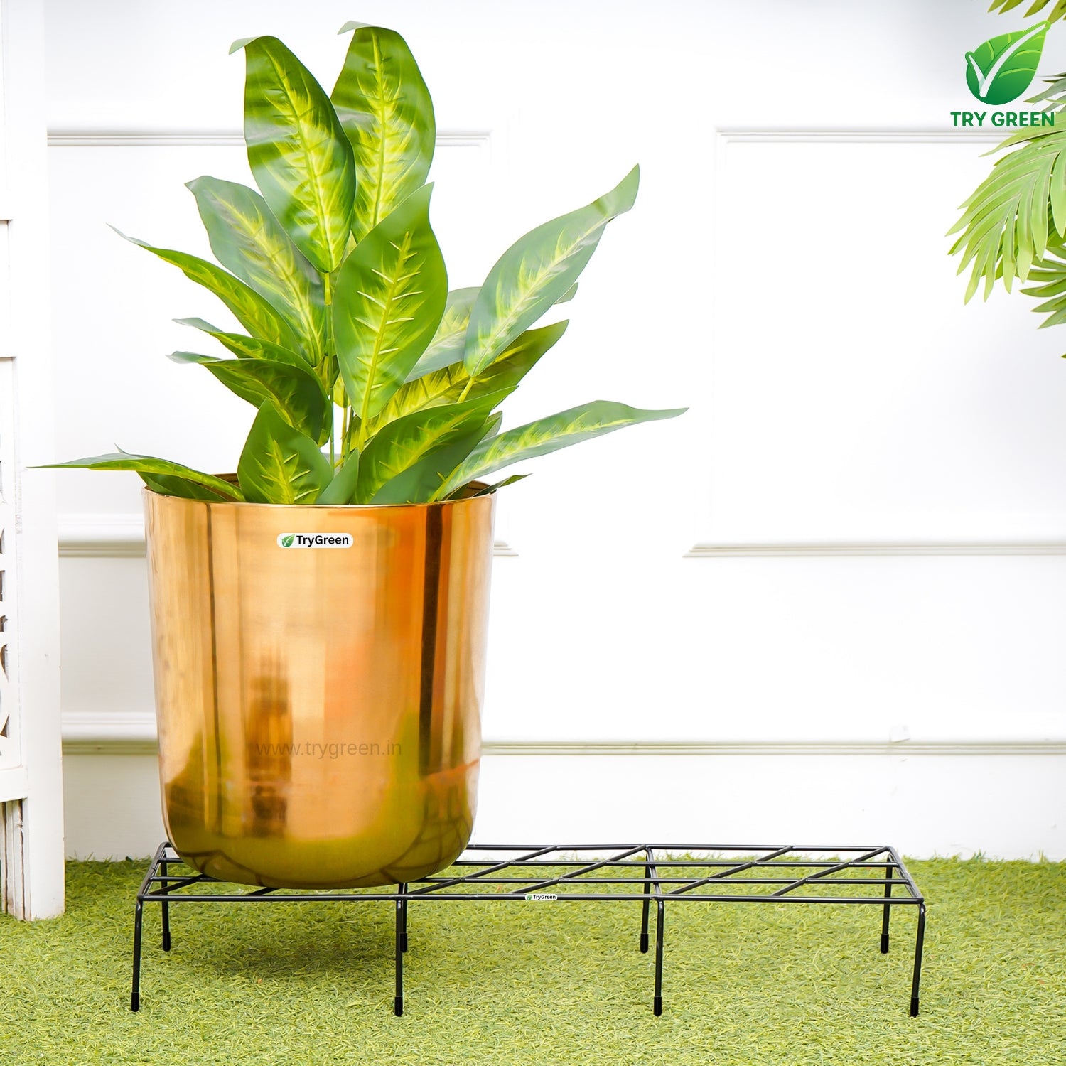 TryGreen Triple# Pot Stands for Indoor and Outdoor