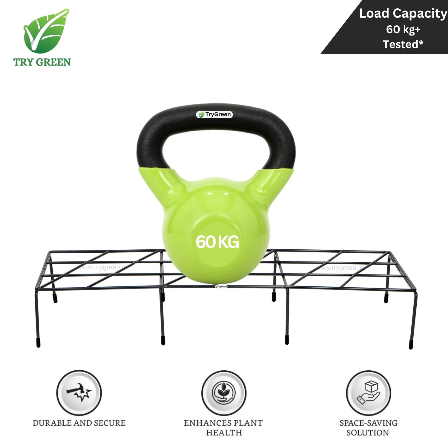 TryGreen Triple# Pot Stands for Indoor and Outdoor