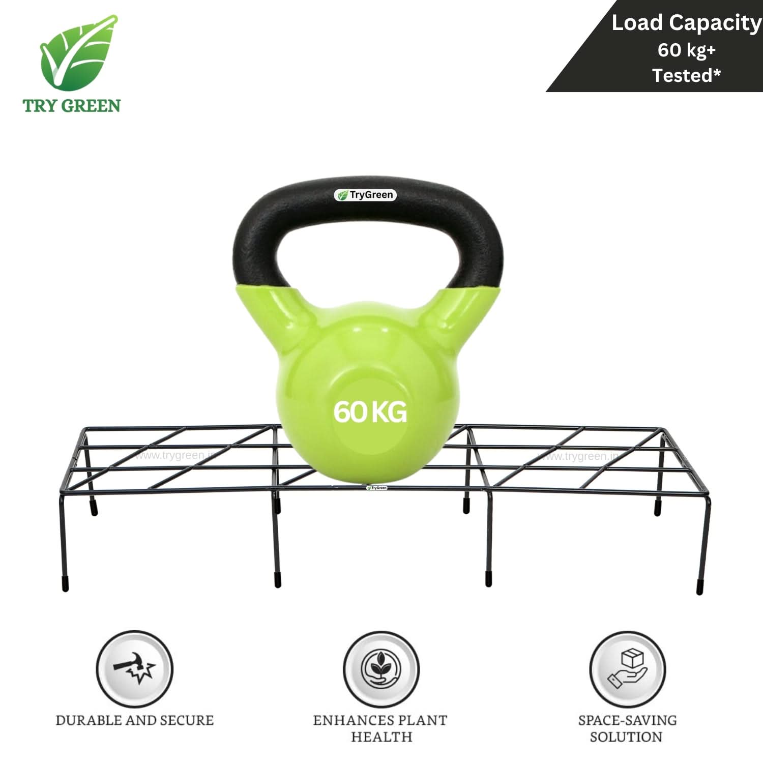 TryGreen Triple# Pot Stands for Indoor and Outdoor