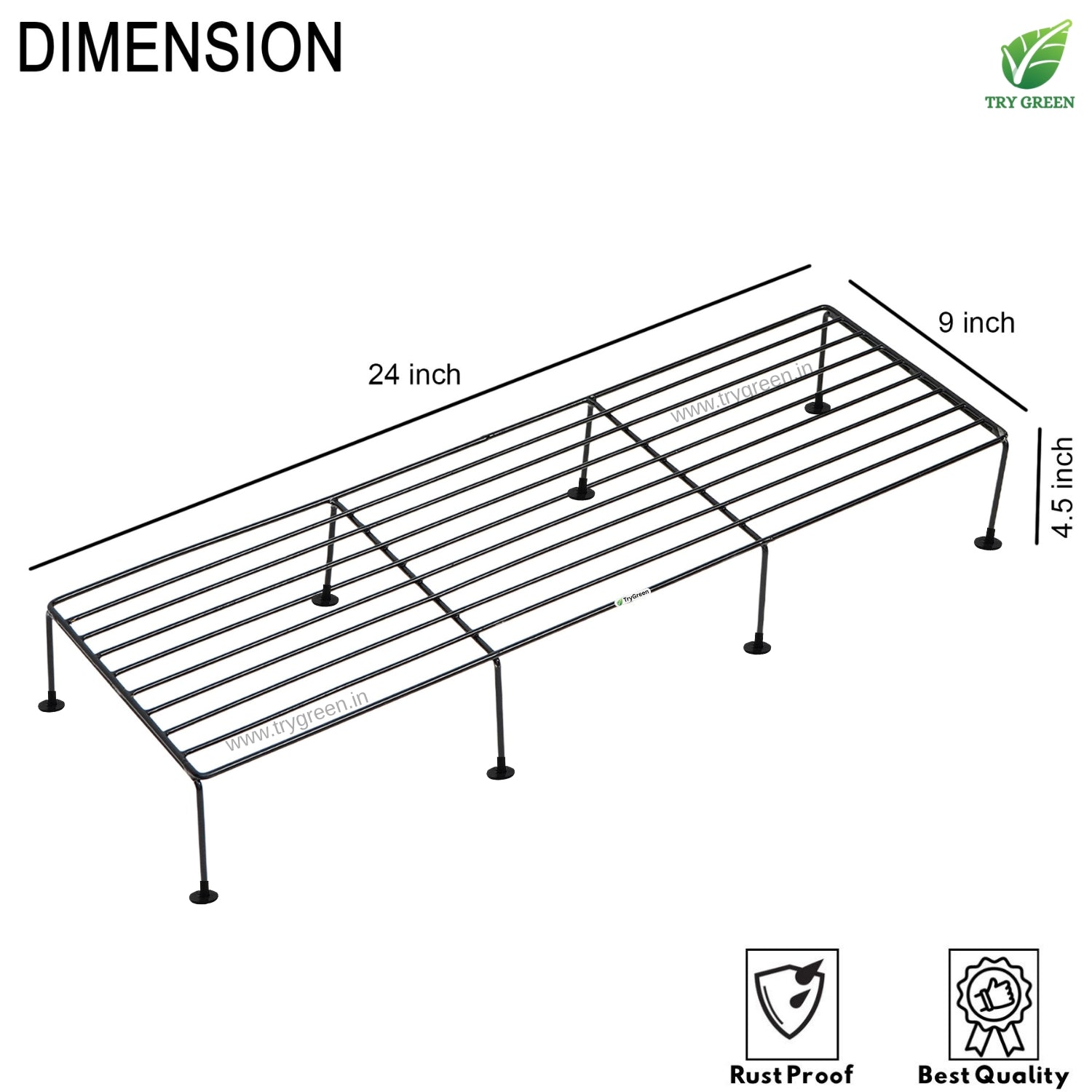 TryGreen Bine Pot Stands for Home and Garden Decor