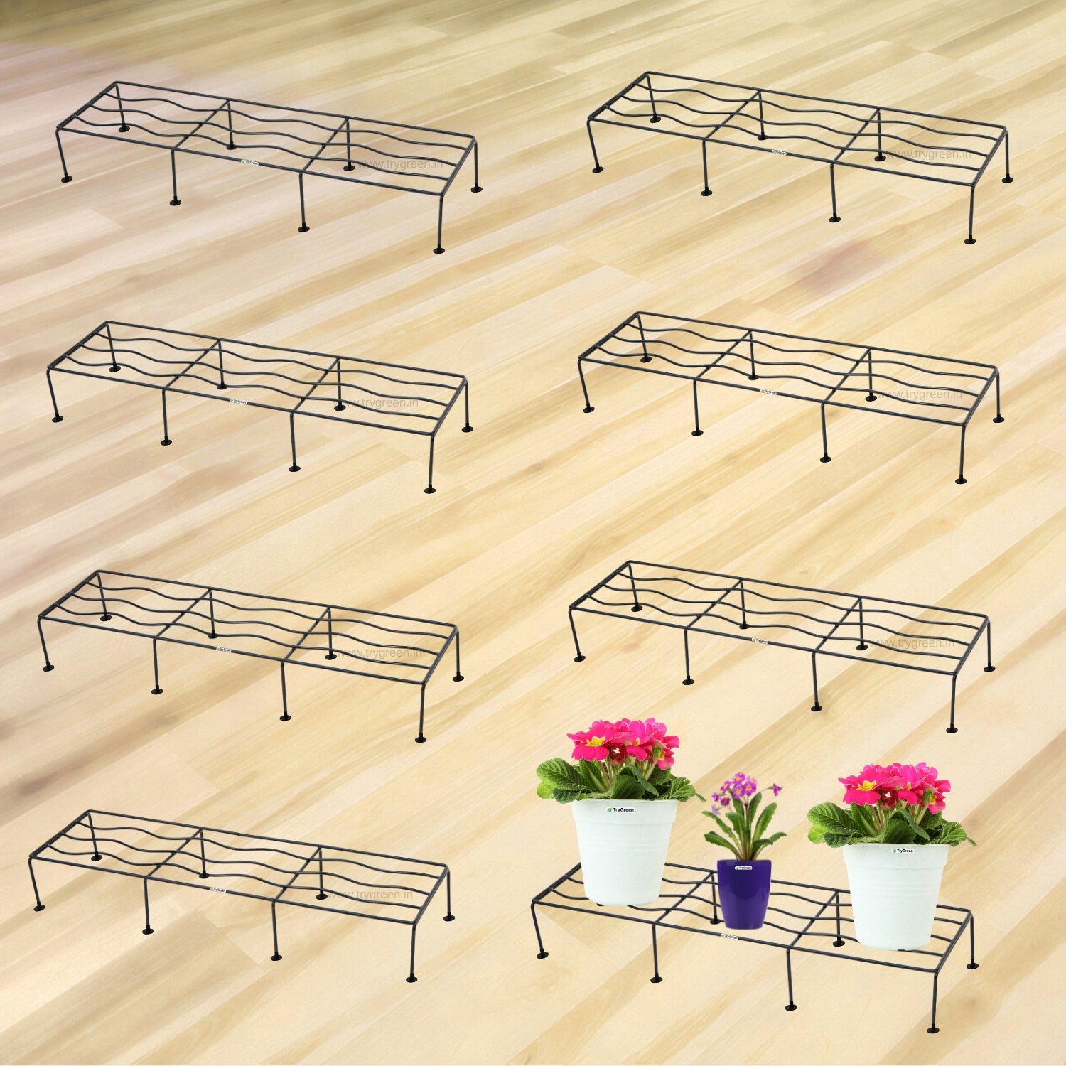 TryGreen Wave- Pot Stands for Indoor and Outdoor