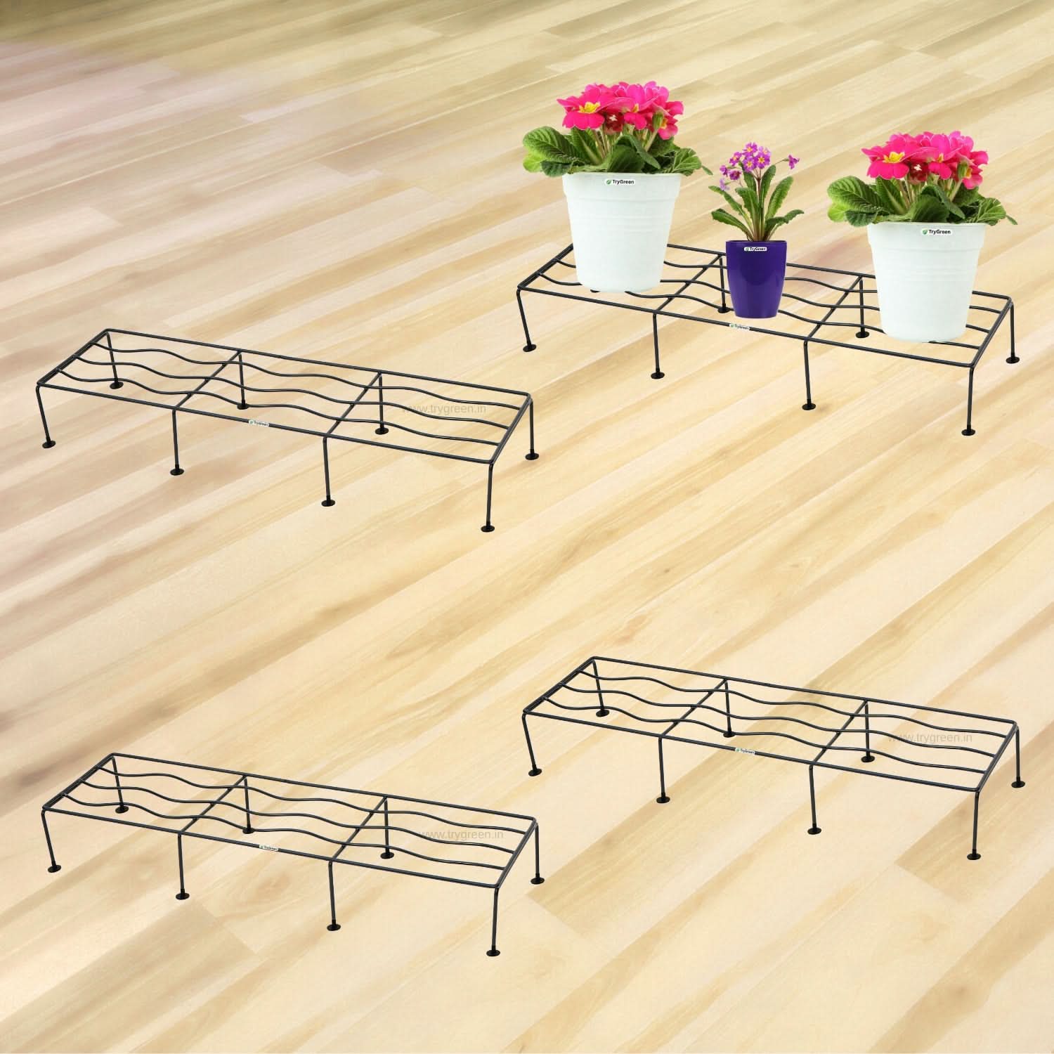 TryGreen Wave- Pot Stands for Indoor and Outdoor