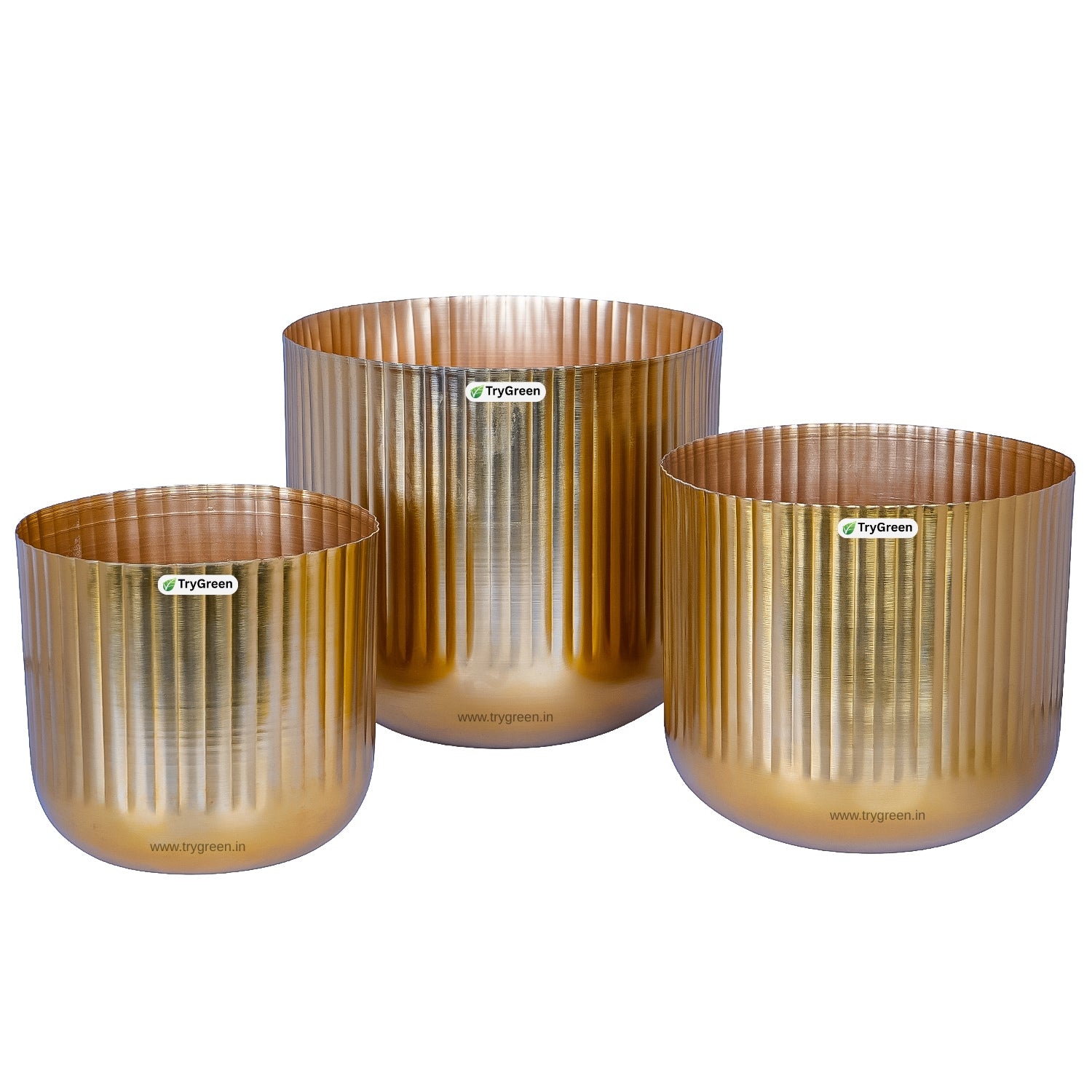 TryGreen String Metal Planters (Set of 3)
