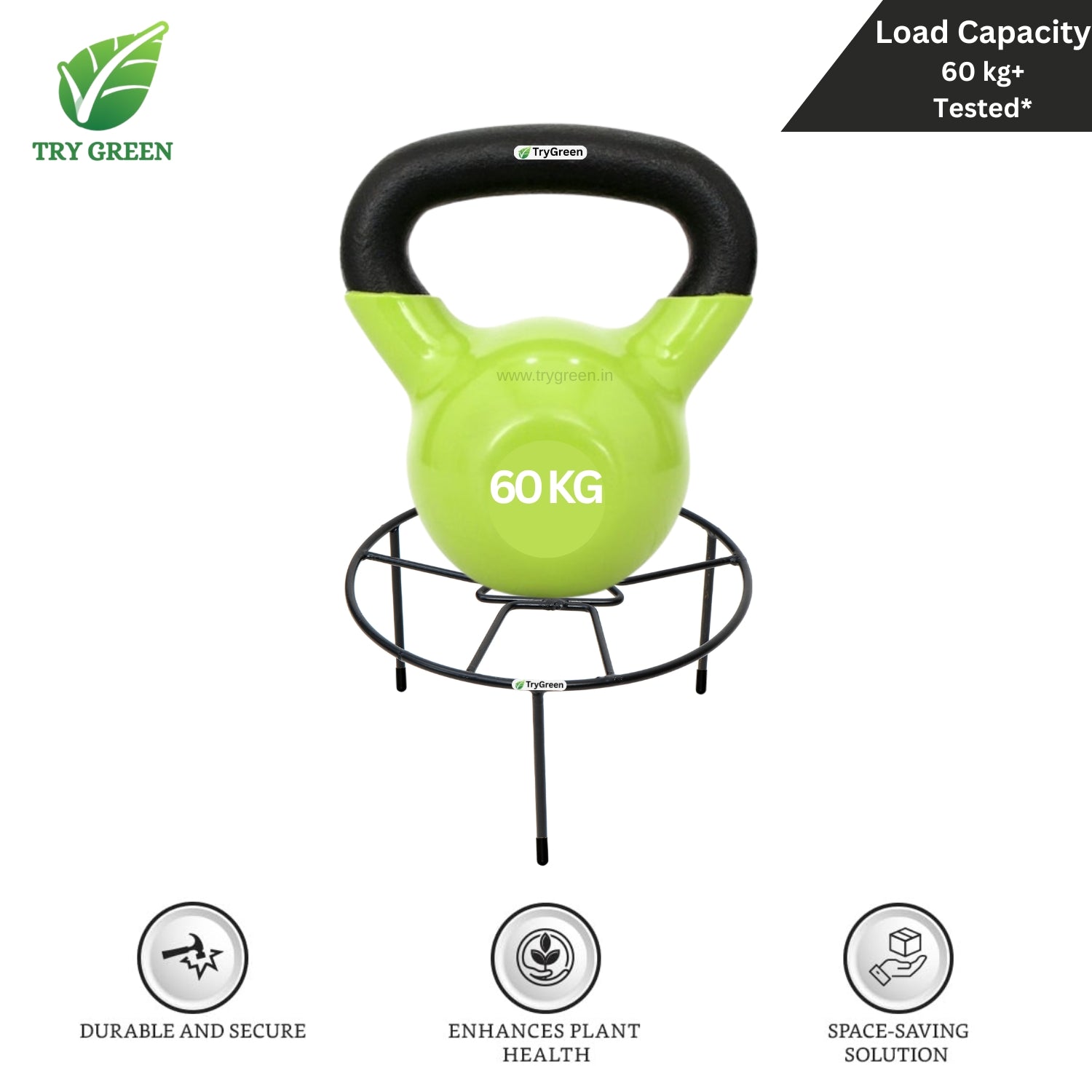 TryGreen Rexo Pot Stands for Home and Garden Decor