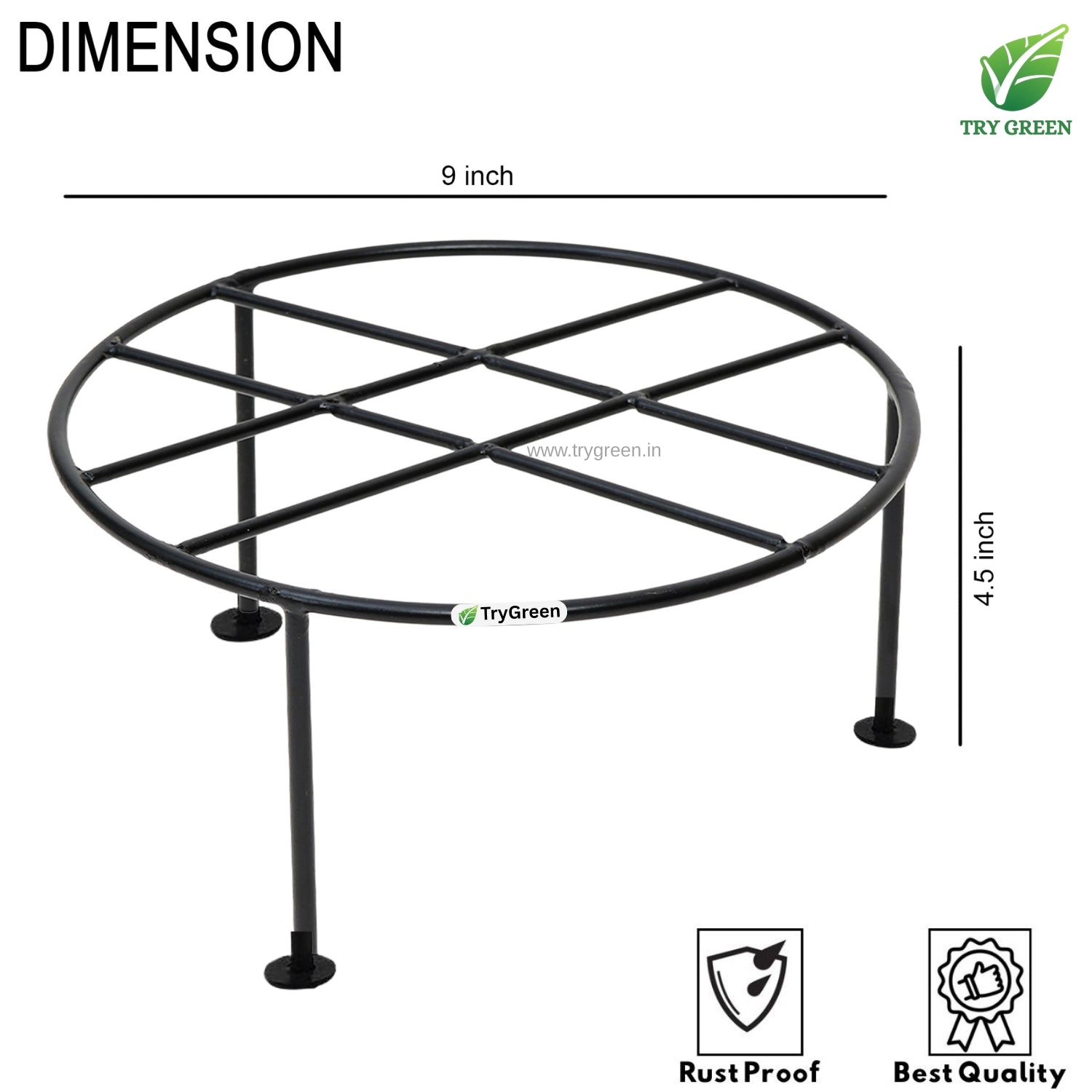 TryGreen Nira Pot Stands for Home and Garden Decor
