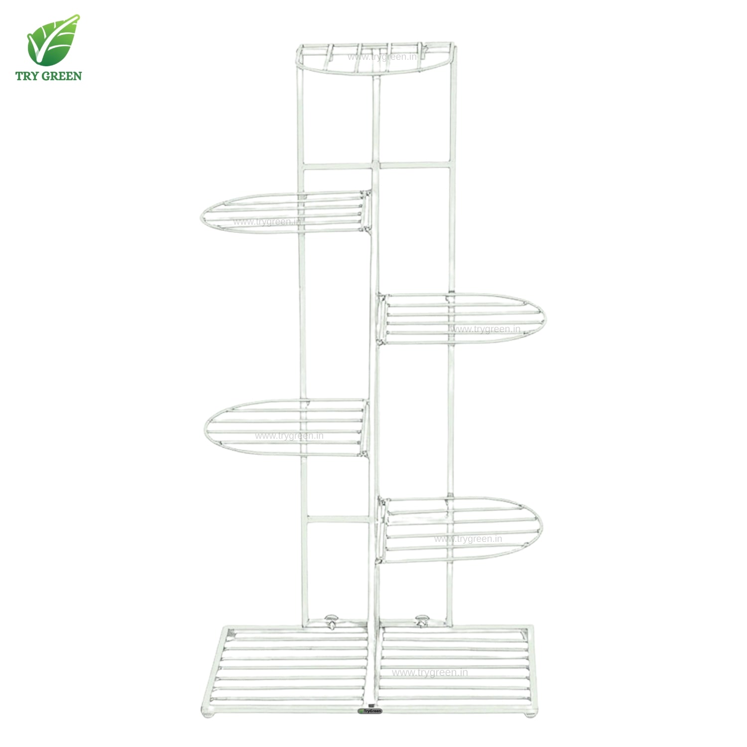 TryGreen Rex 7-Tier Plant Rack Stand (White)