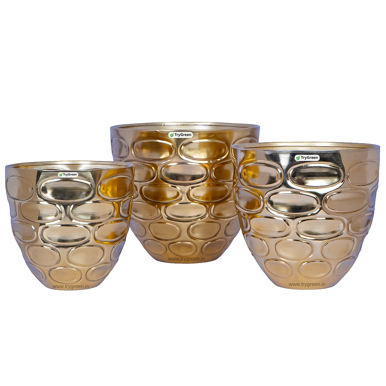 TryGreen Versa Metal Planters (Set of 3)